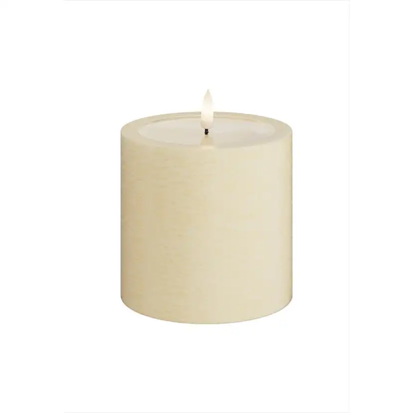 LED-Blockljus UNIQUE Candles 10x10 cm