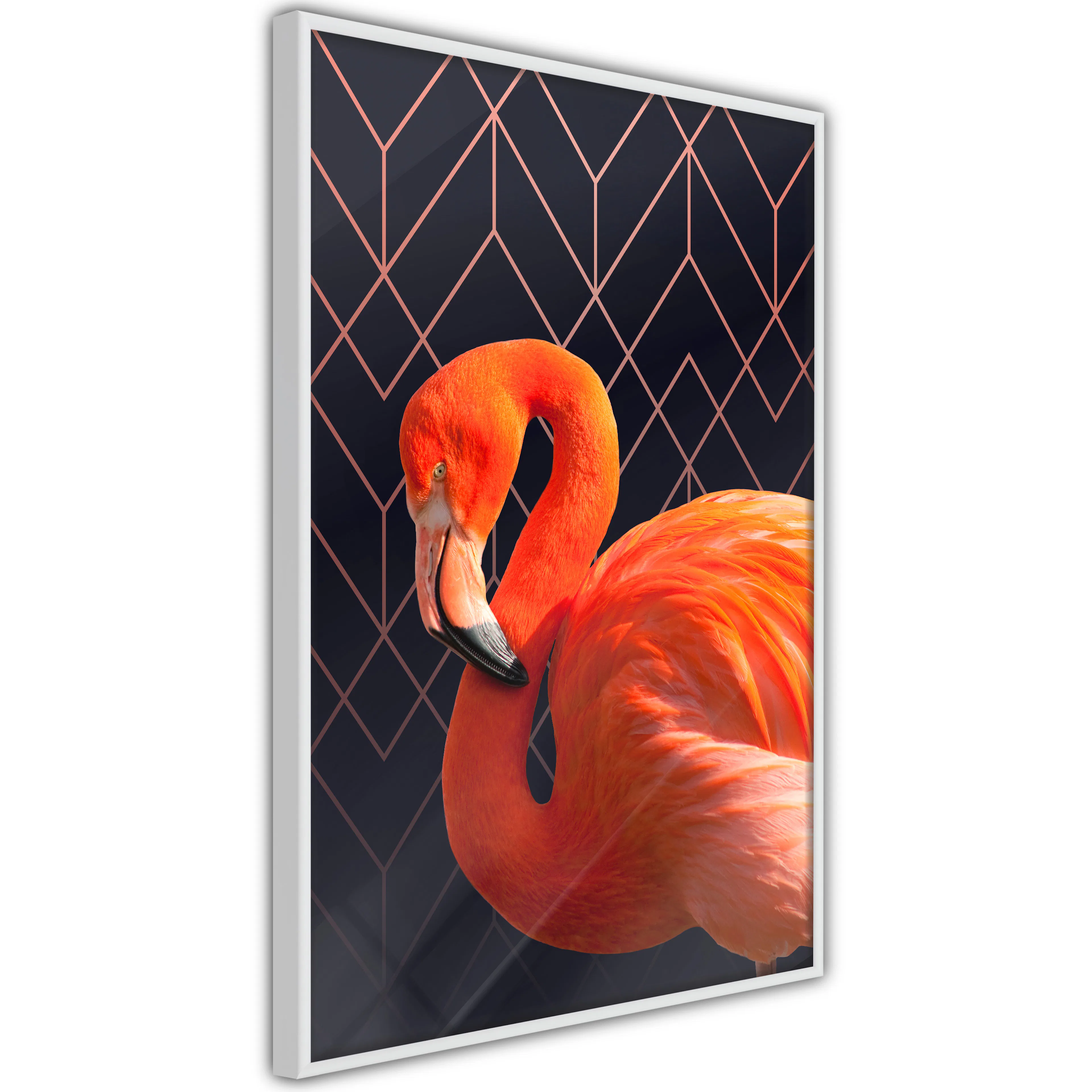 Poster Artgeist Affisch Flamingo Solo