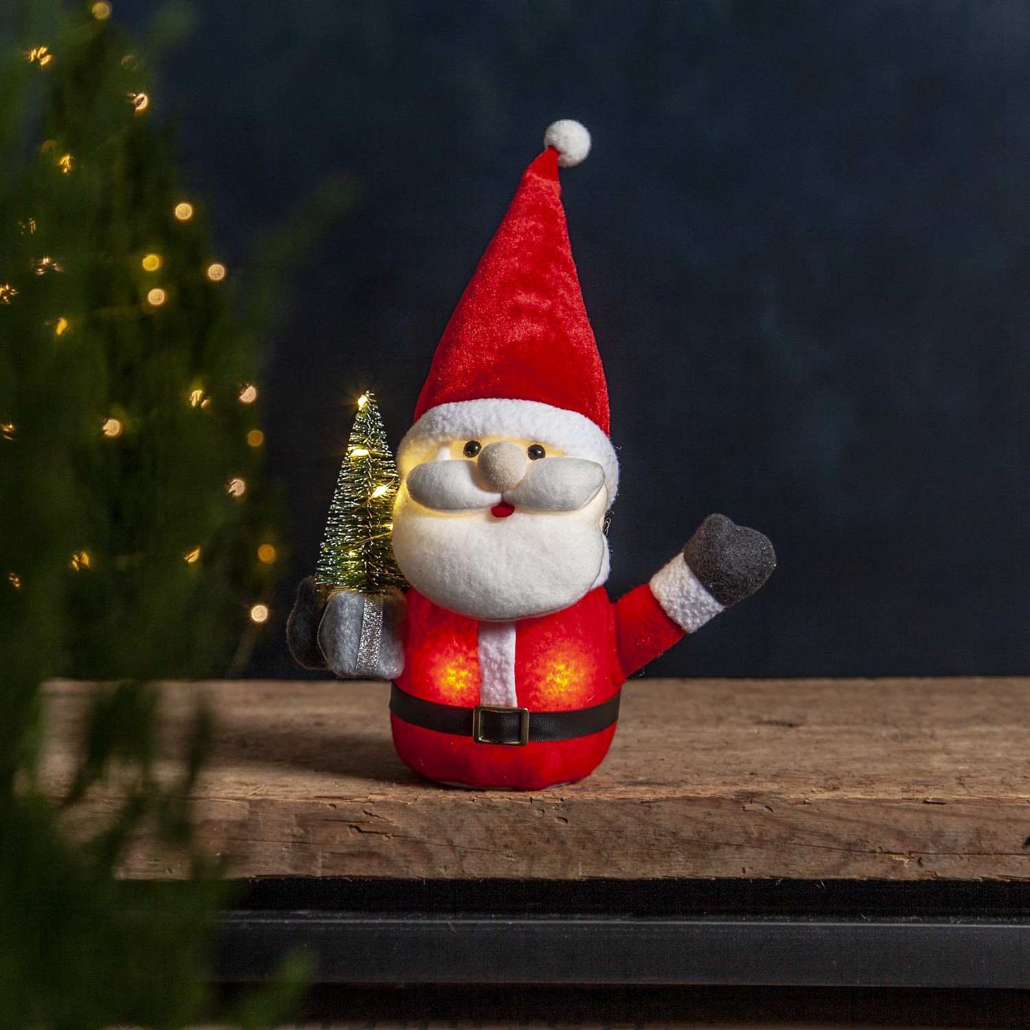Dekorationsfigur Star Trading Joylight Tomte Gran