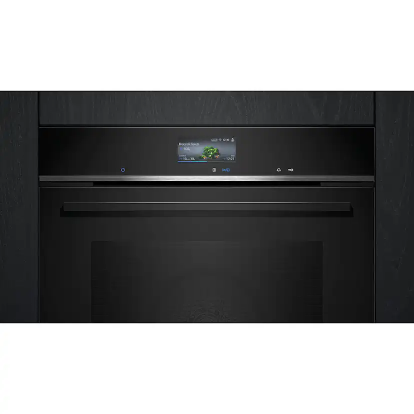 Ugn och Mikro Siemens iQ700 HB776G3B2S + CM724G1B1 Kompaktugn Svart