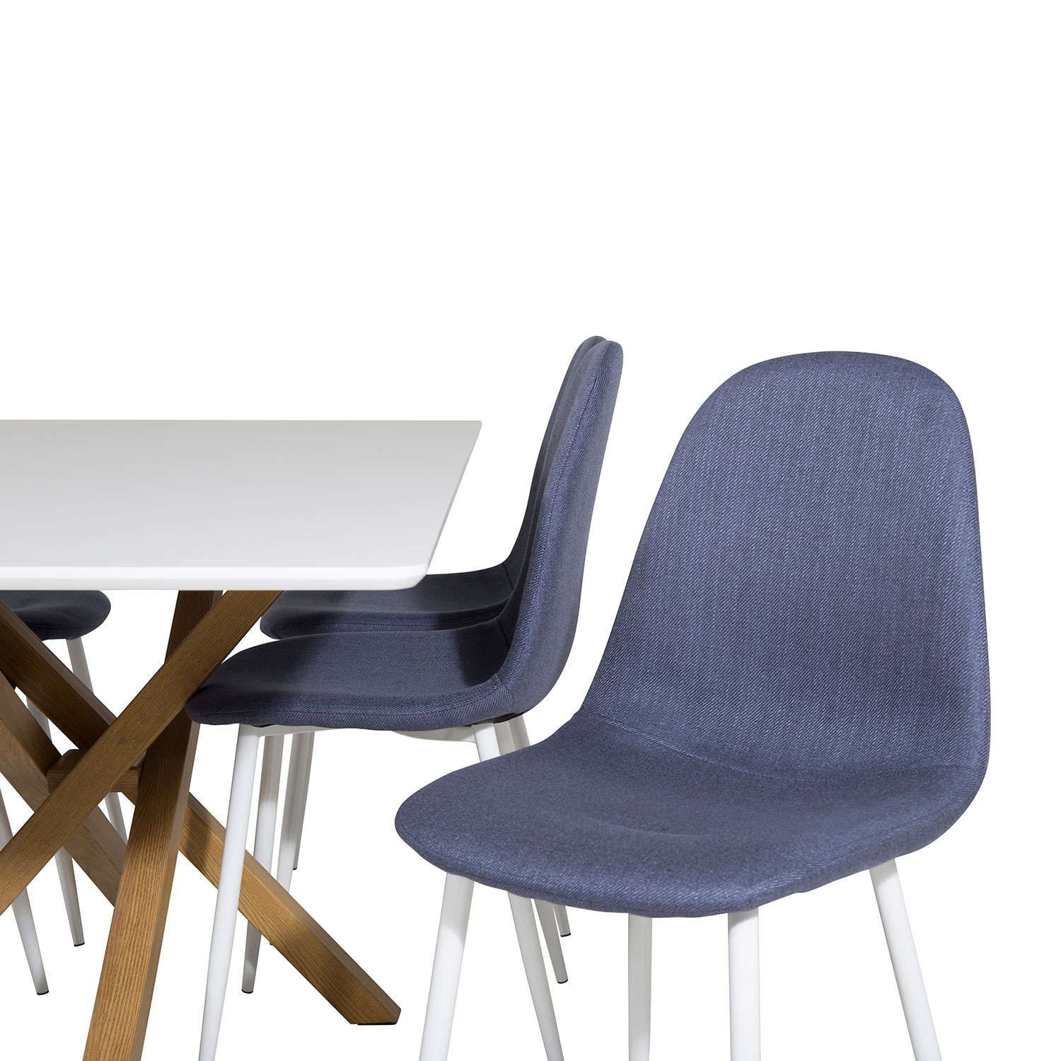 Matgrupp Venture Home Piazza Rektangulärt med 6 Polar stolar