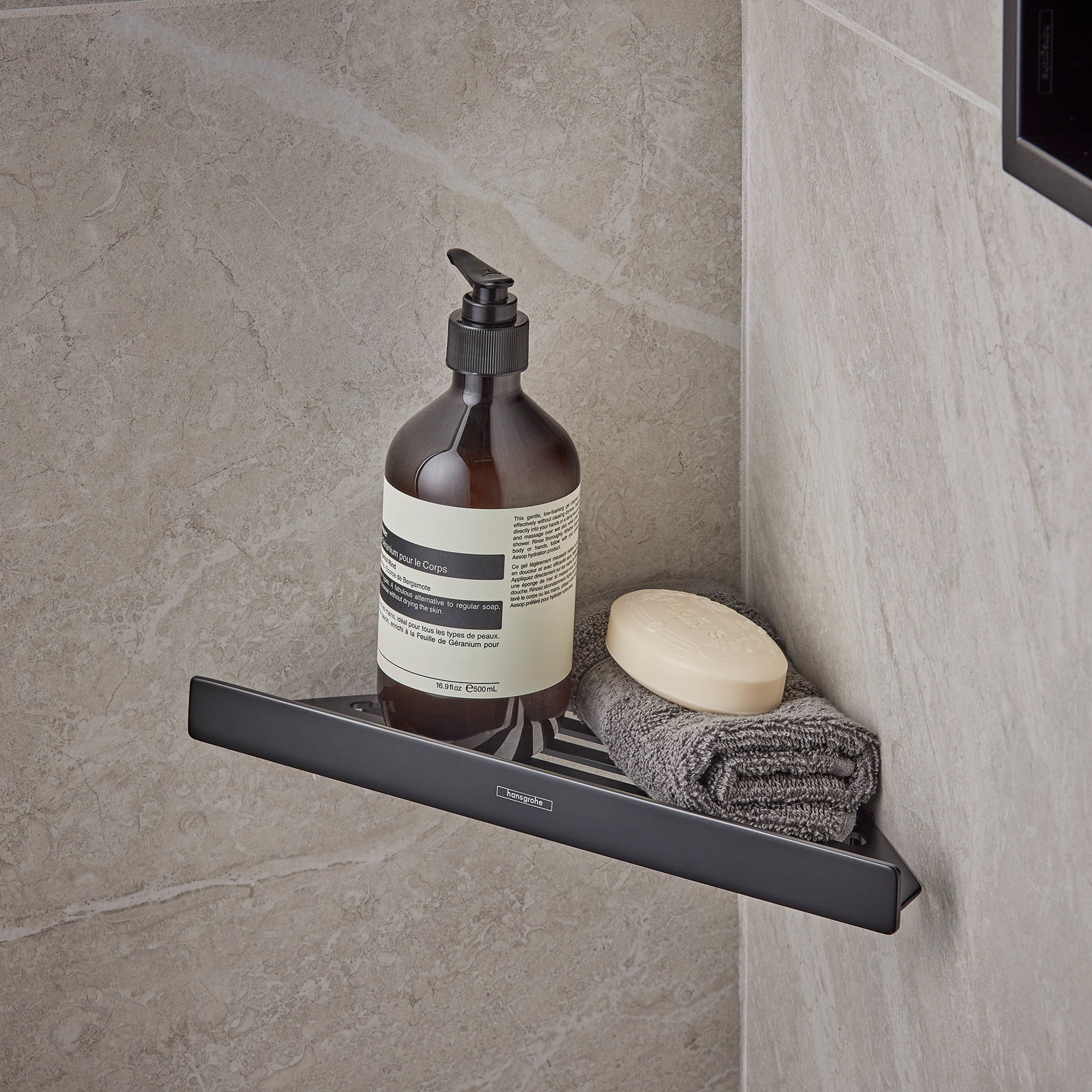 Hansgrohe AddStoris Hörnhylla Mattsvart Mattsvart