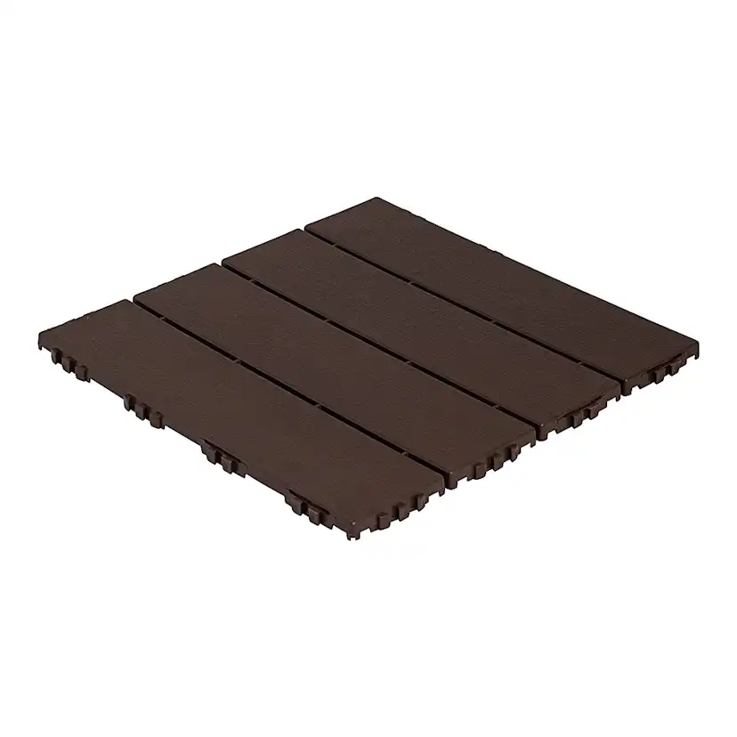 Golvplatta Hestraplattan Woodlook Dark Oak Golvtrall i Plast