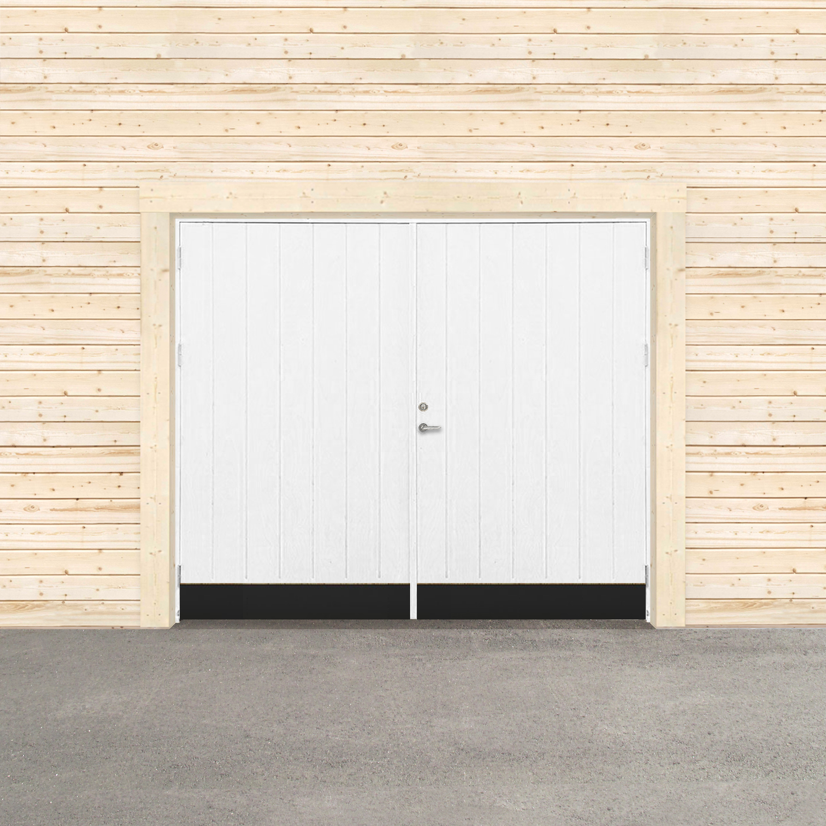 Garageport Sveadörren Kall Grundmålad