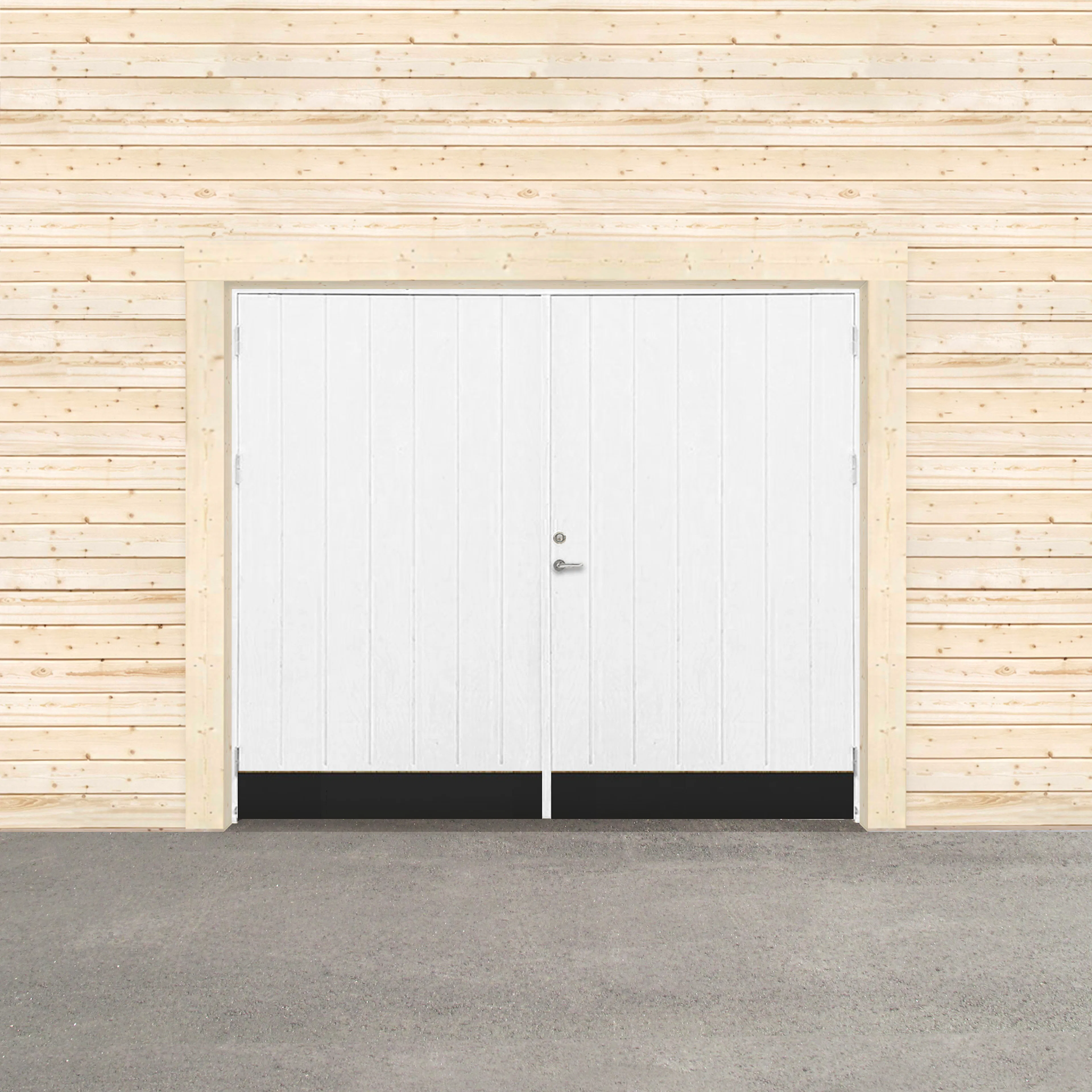 Garageport Sveadörren Kall Grundmålad