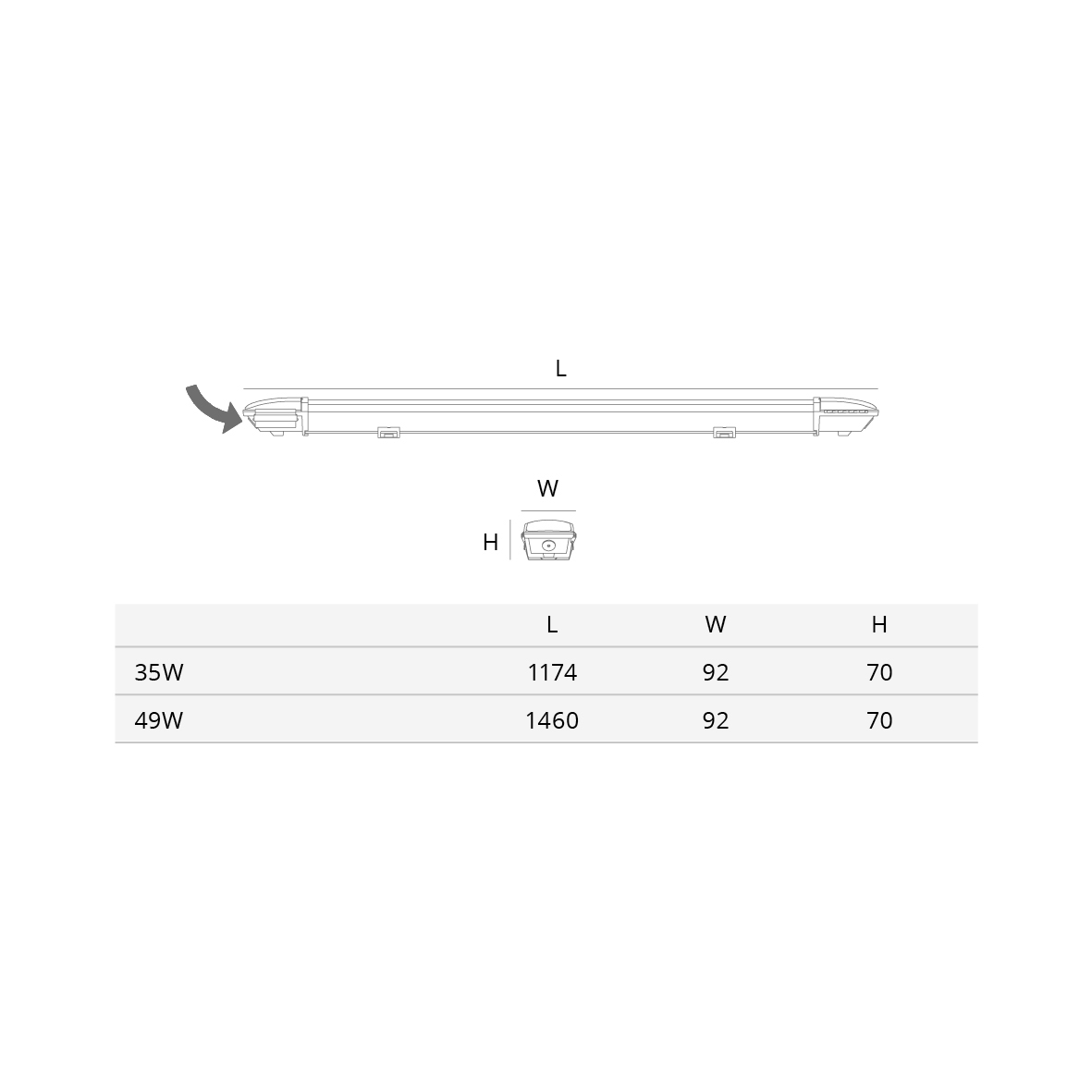 Industriarmatur SG ARMATUREN Arena 66 37W 4390Lm 4000K Dali