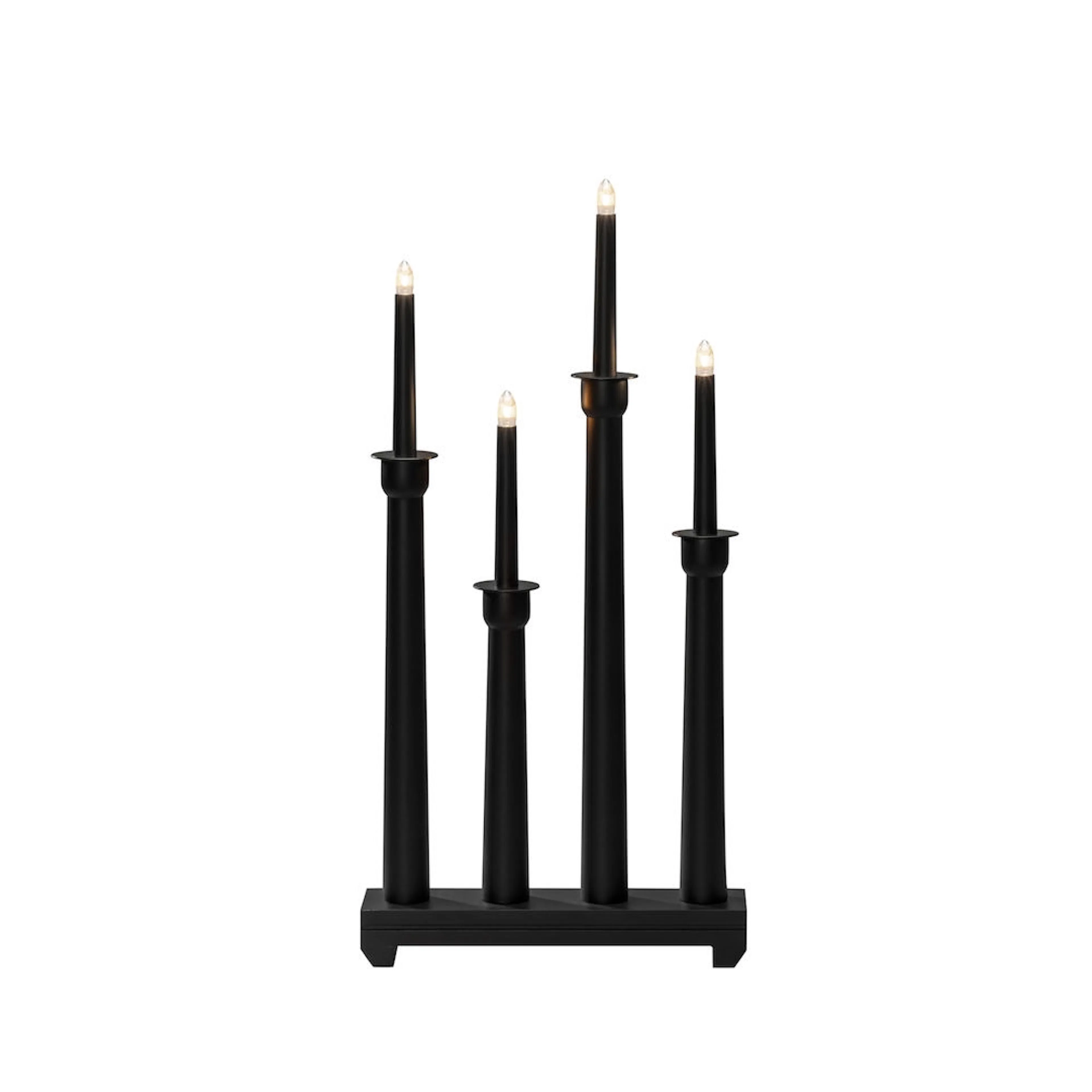 Adventsljusstake Gnosjö Konstsmide 4 Ljus Trä Svart