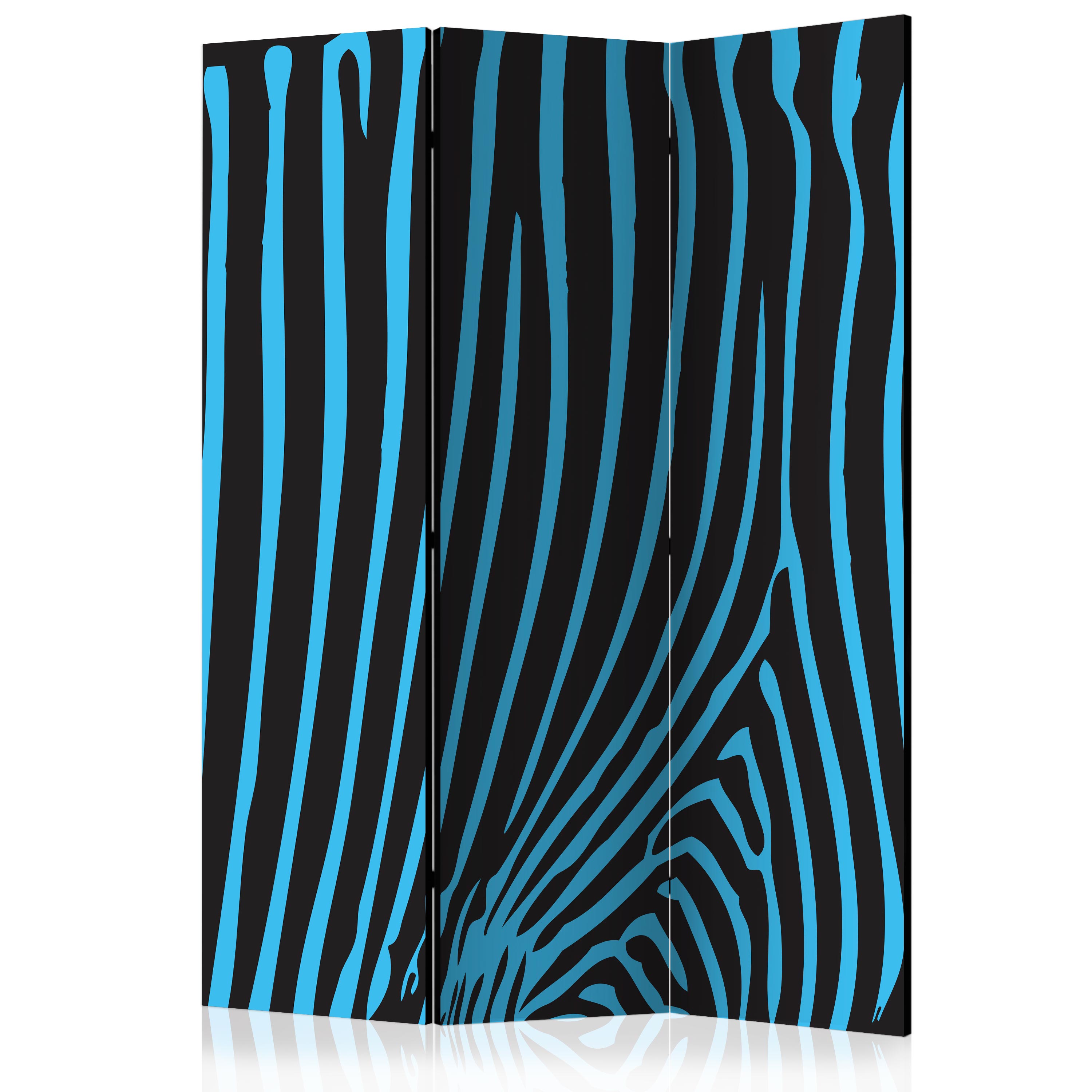 Rumsavdelare Arkiio Zebra Pattern Turquoise 135x172 cm
