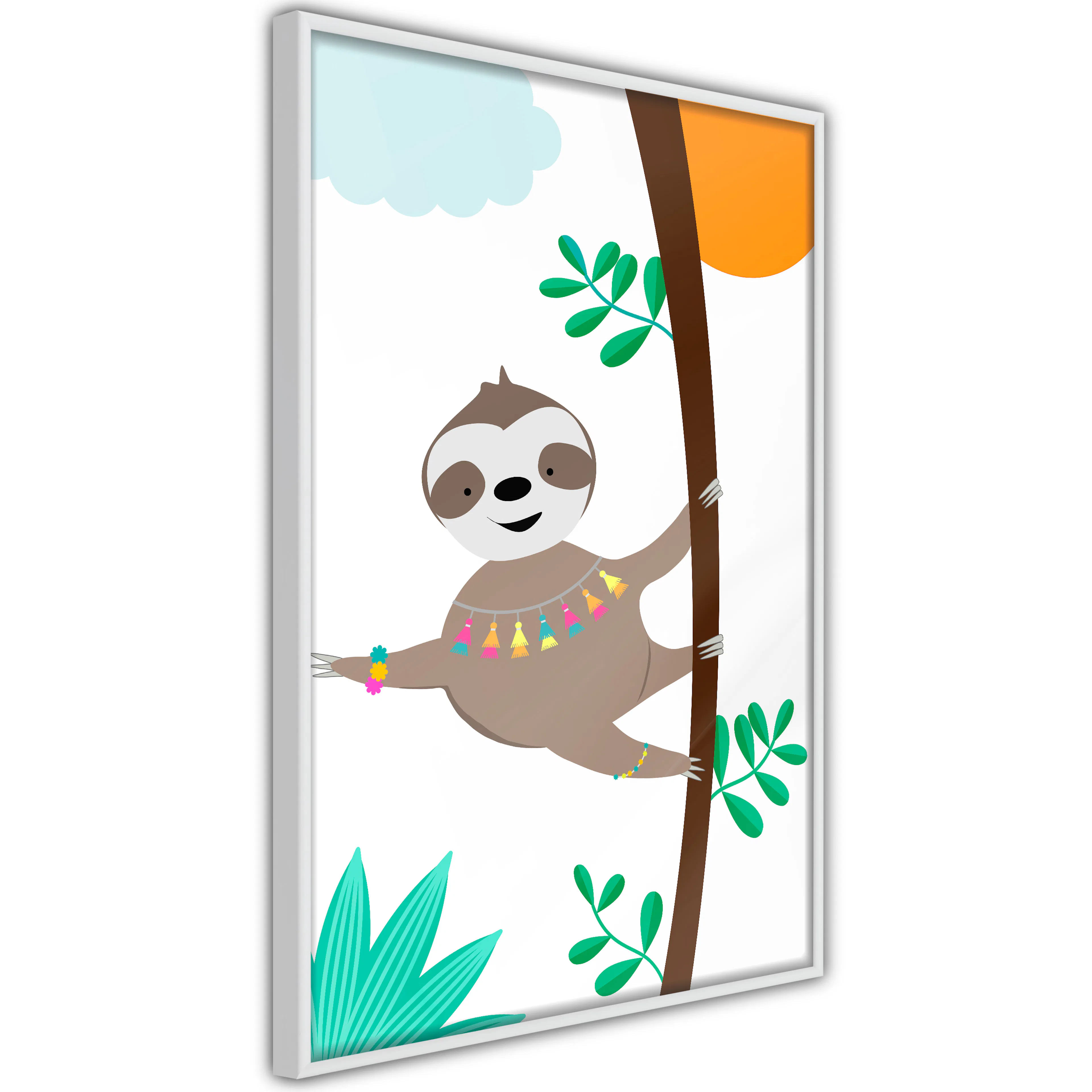 Poster Artgeist Affisch Happy Sloth