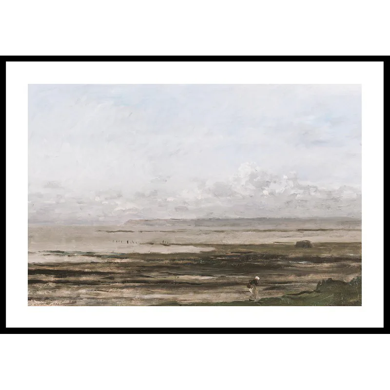 Poster Gallerix Beach At Ebb Tide By Charles-François Daubigny