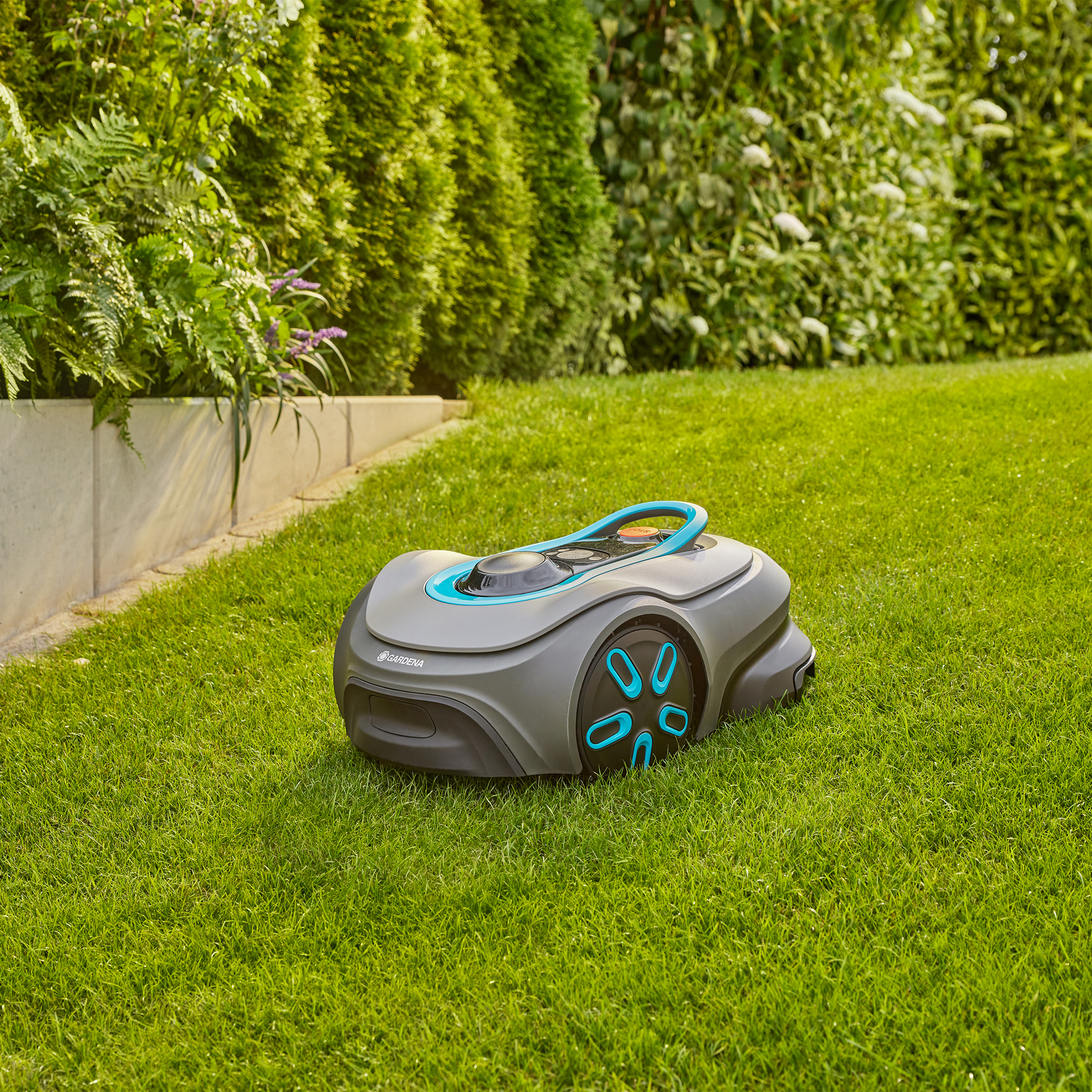 Robotgräsklippare Gardena Smart Sileno Free 800 Utan Slinga Paket Med Robothus & Reservblad
