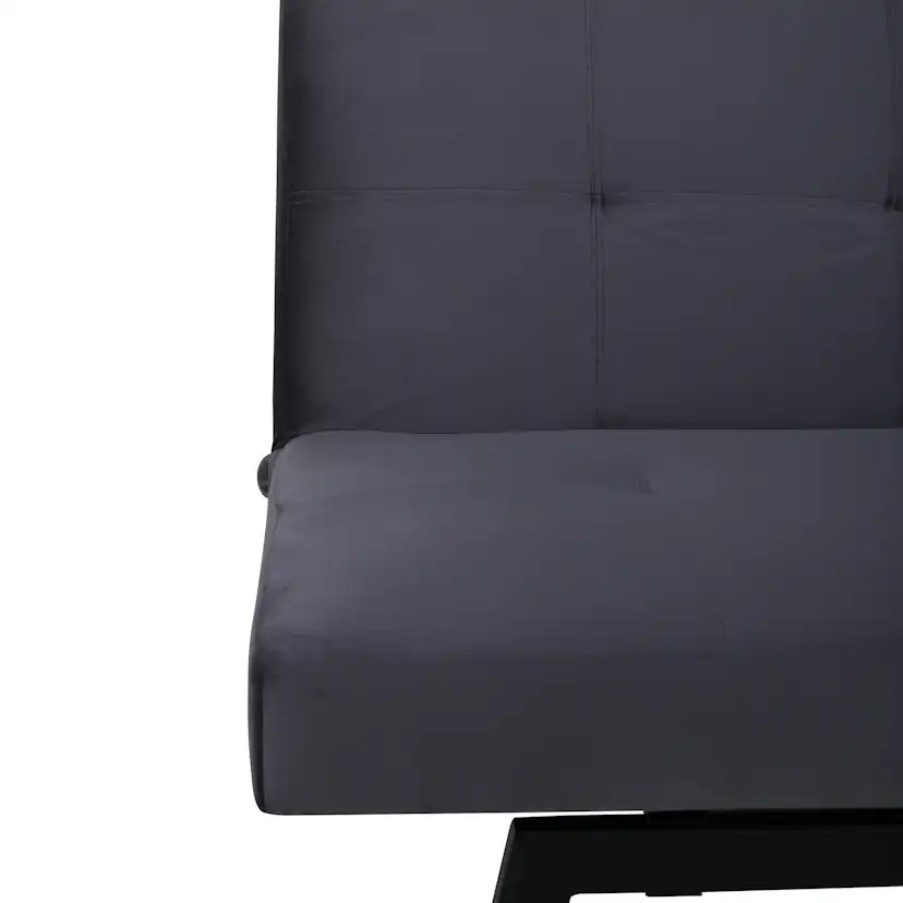 Bäddsoffa Venture Home Bodil Grå Sammet 2-sitssoffa 180x80x55 cm 1 Sovplats