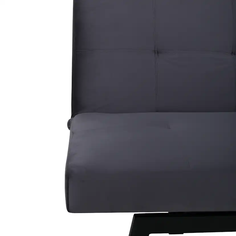 Bäddsoffa Venture Home Bodil Grå Sammet 2-sitssoffa 180x80x55 cm 1 Sovplats