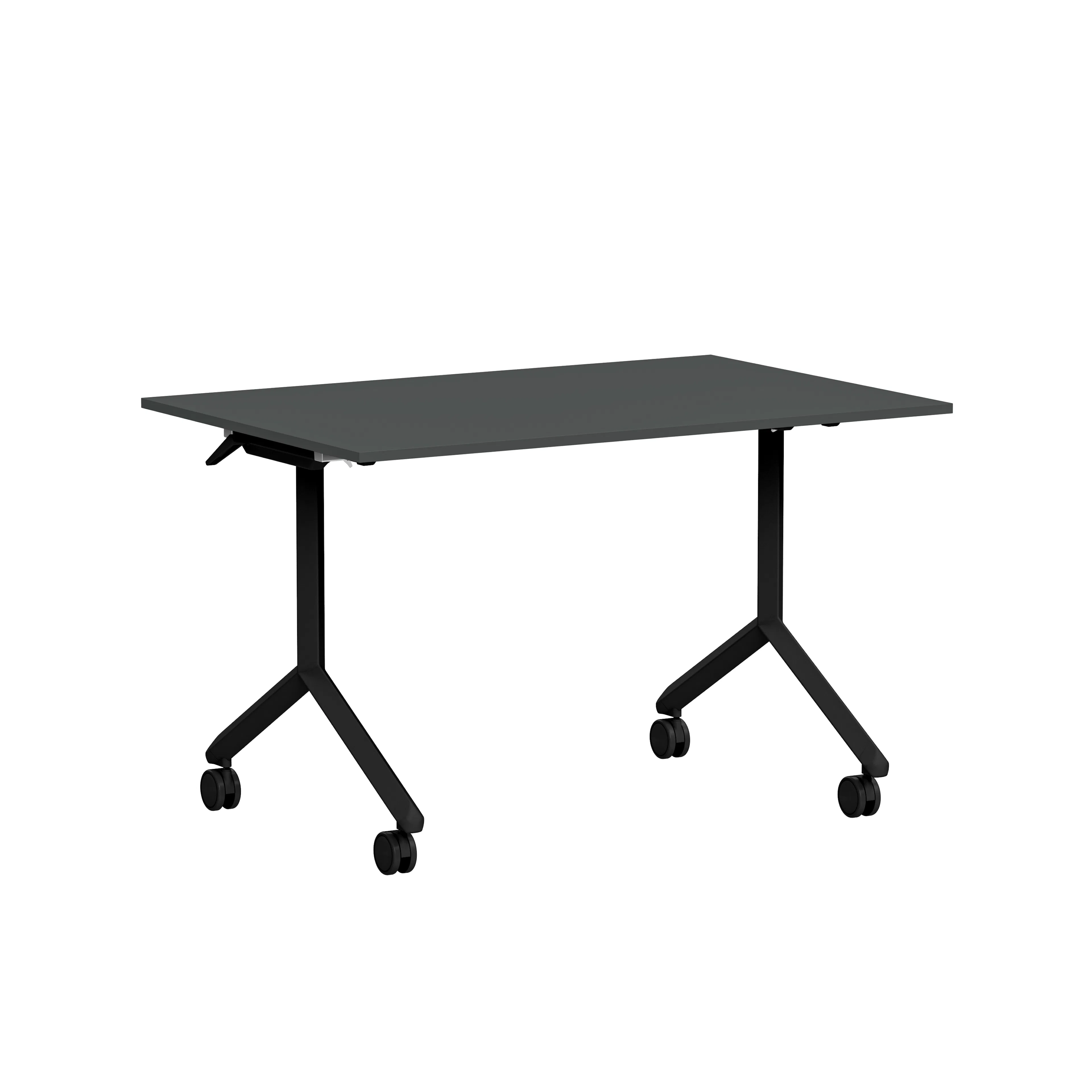 Fällbart bord Ergofunk Tilt 1200x800 mörkgrå laminat/svart Mörkgrå/Svart, Bredd: 80 cm