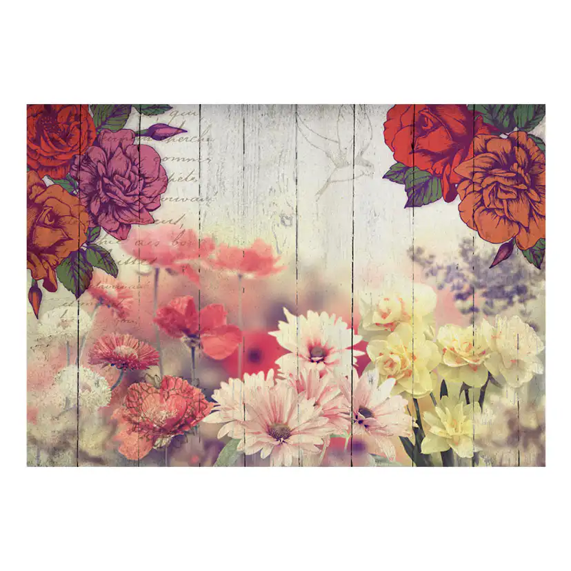 Vintage Flowers 400x280 Storlek: 400x280 cm