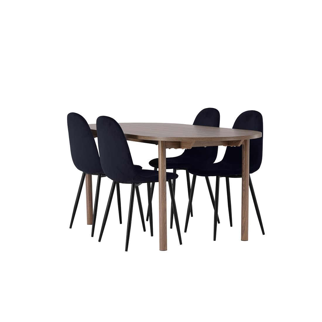 Matgrupp Venture Home Andy Ø120 cm med 4st Polar Matstolar