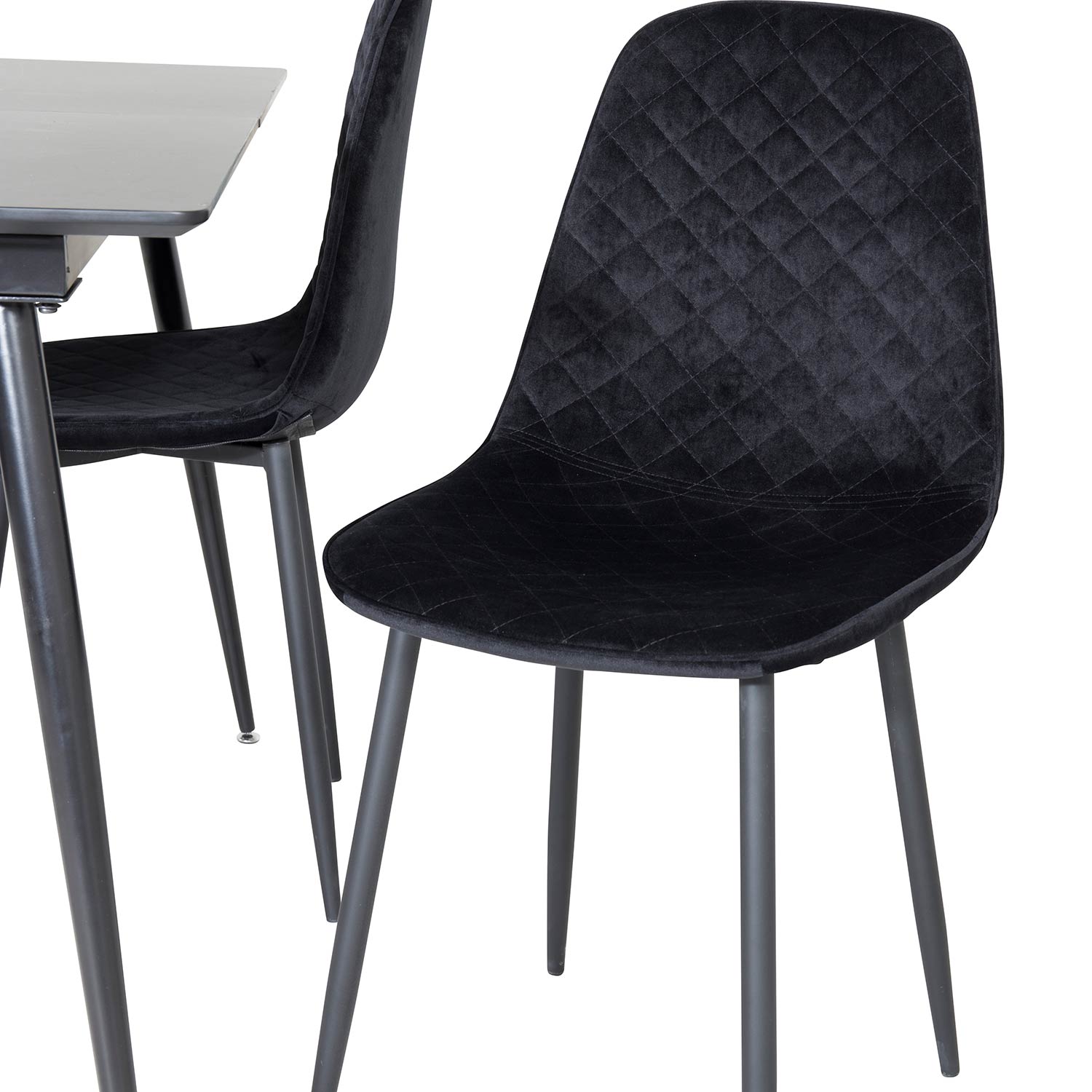 Matgrupp Venture Home Silvia med Iläggsskiva och 4 Phoi Stolar