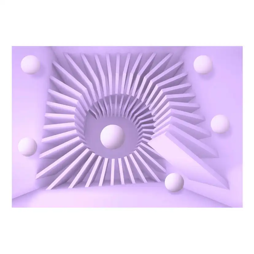 Självhäftande fototapet - Lavender maze 245x175 Storlek: 245x175 cm