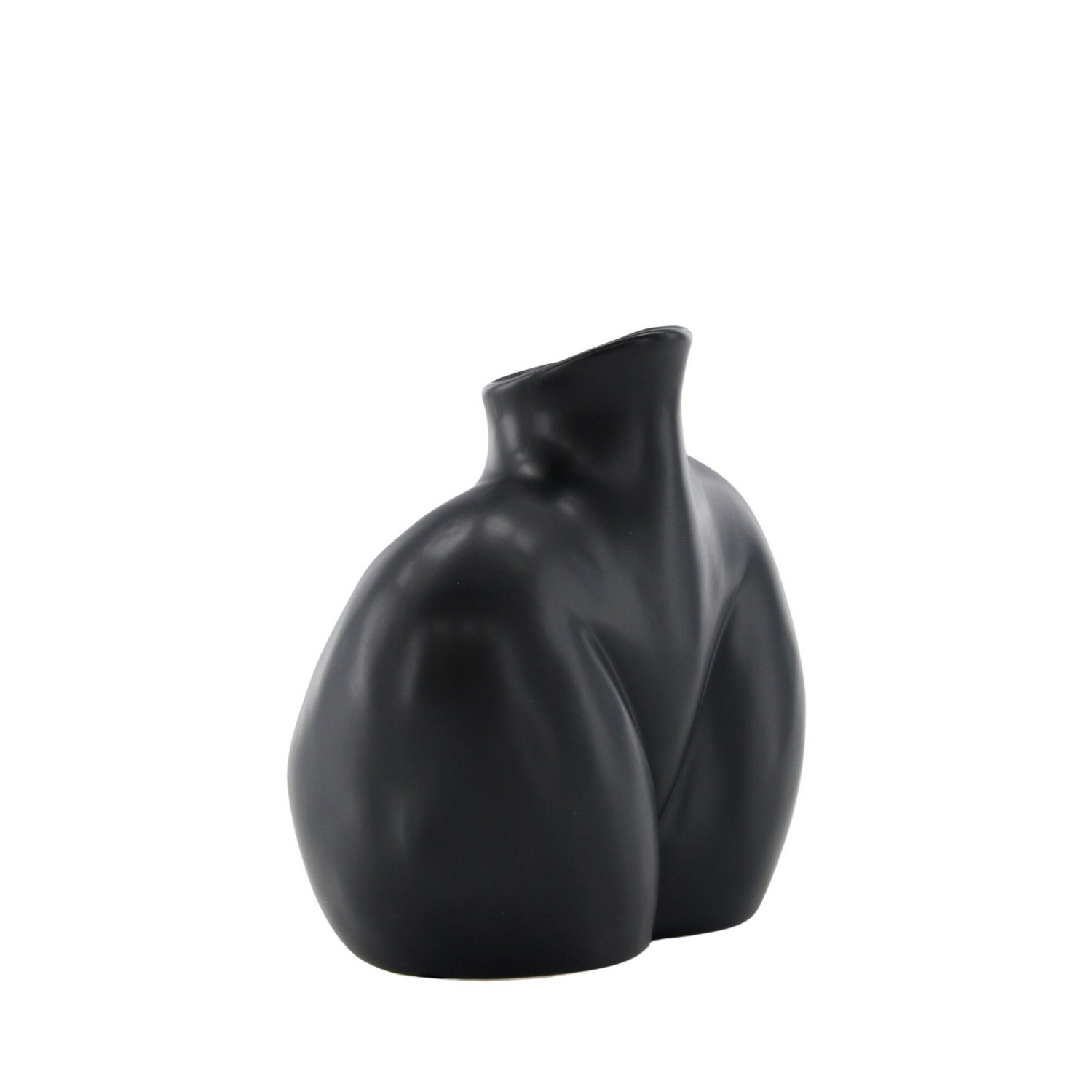 Harvey Vase - Matte Black - 17*10*15Hcm Svart
