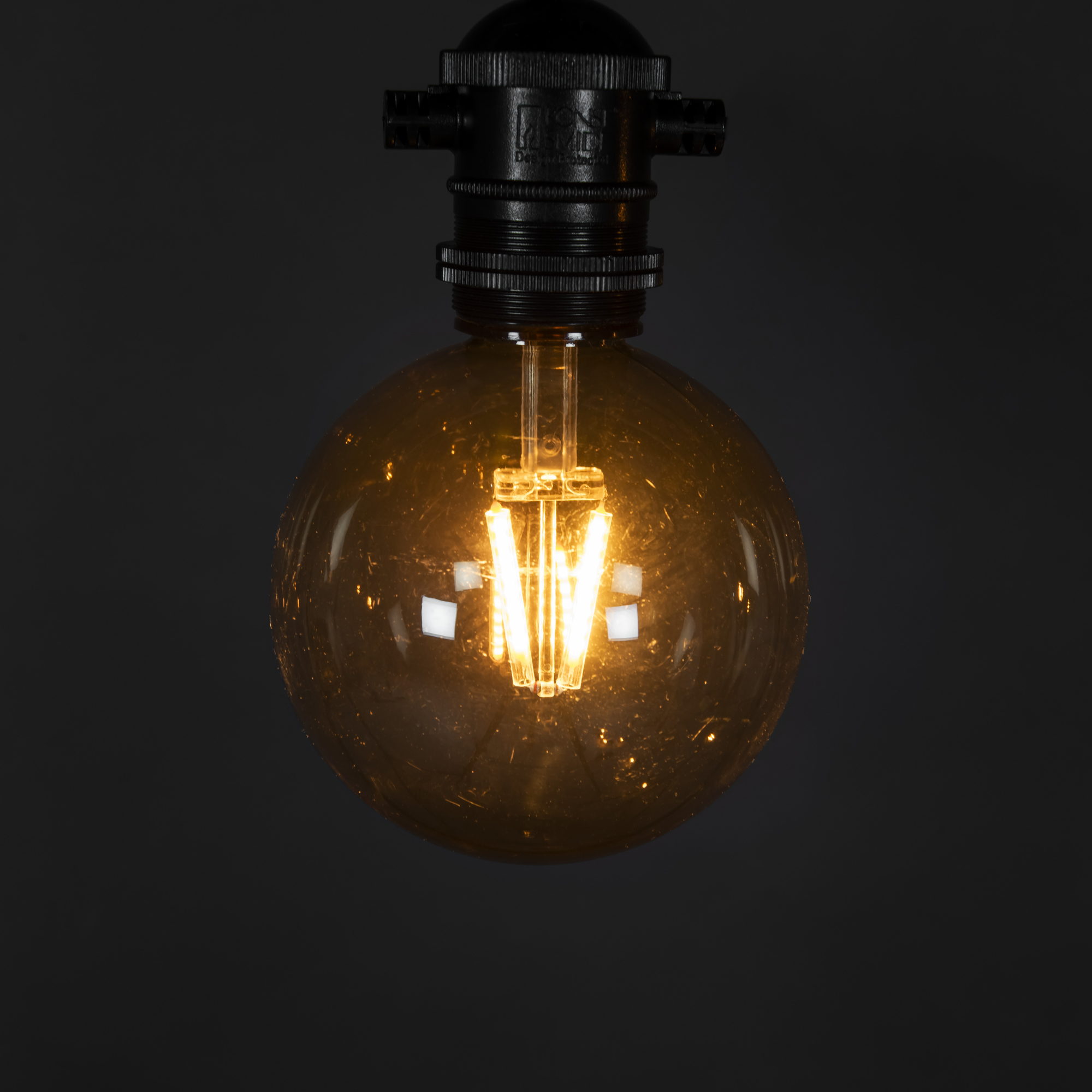 Ljusslinga Gnosjö Konstsmide Partyslinga Startset E27 10st LED-lampor Amber Rökfärgade