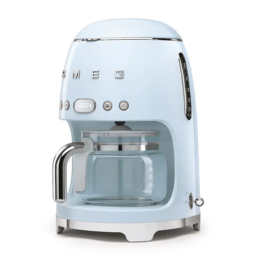 Kaffebryggare Smeg DCF02PBEU Pastellblå Retrostil för Modernt Kök