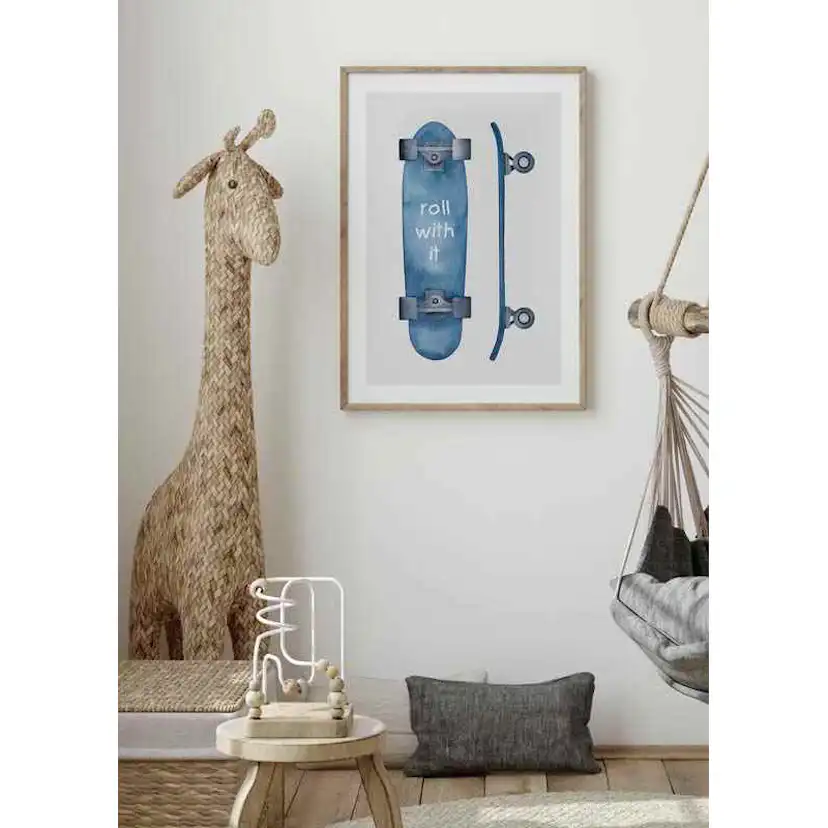 Poster Gallerix Skateboard Roll