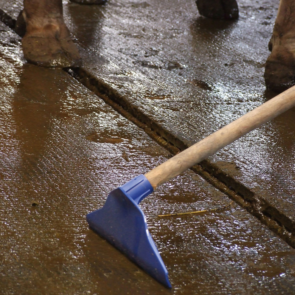 Gödselskrapa Gewa PP blå