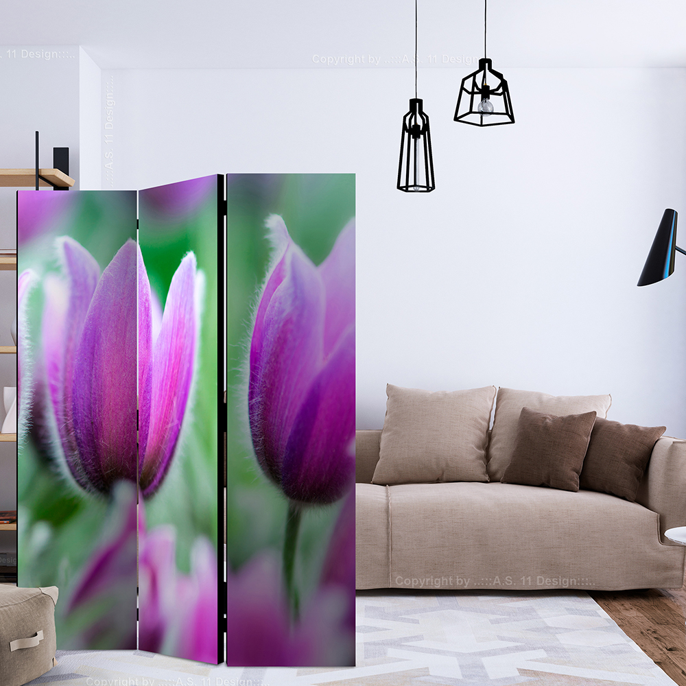 Rumsavdelare Arkiio Purple Spring Tulips 135x172 cm