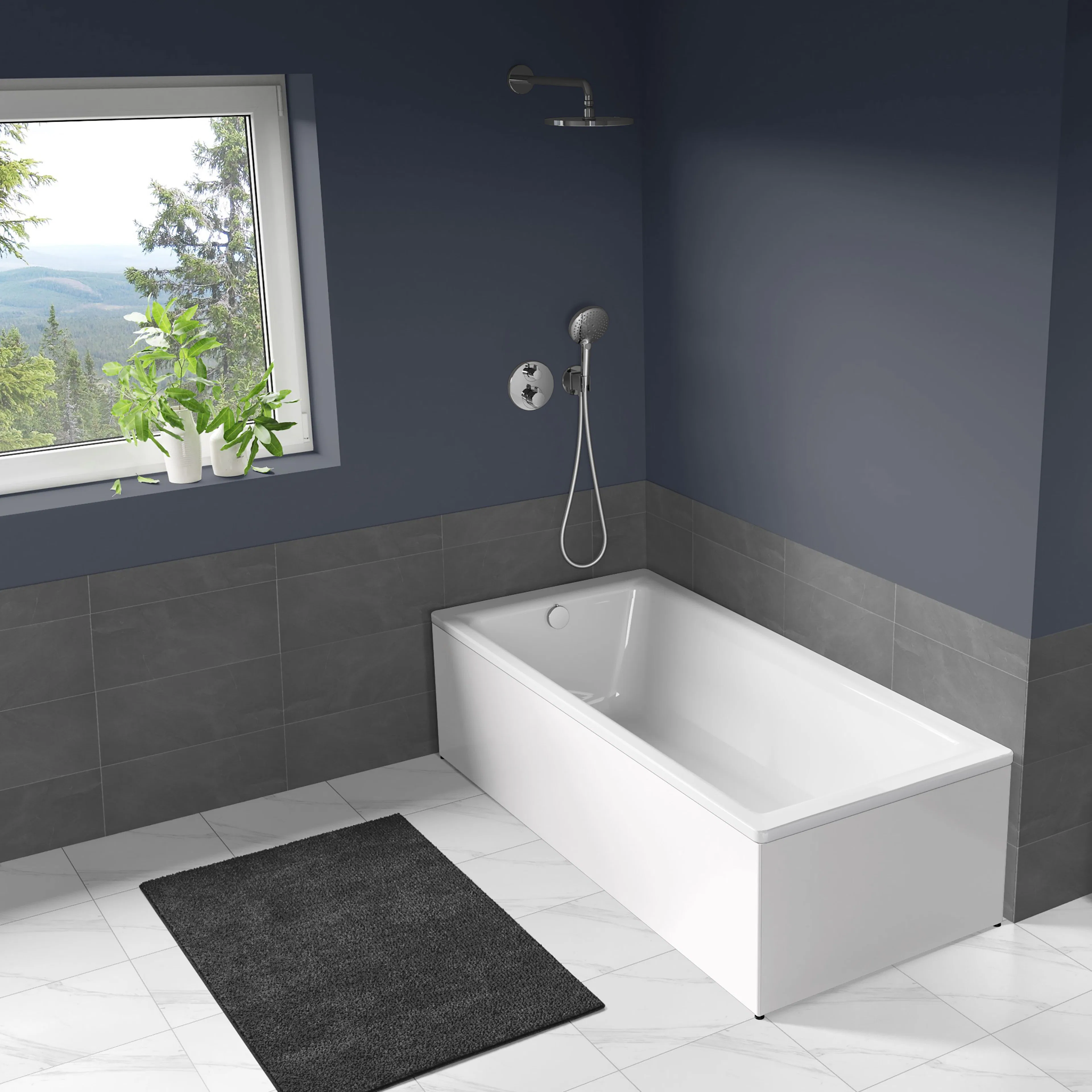 Puro badkar med front Blanco Zeus 1700x800 mm, Blanco Zeus