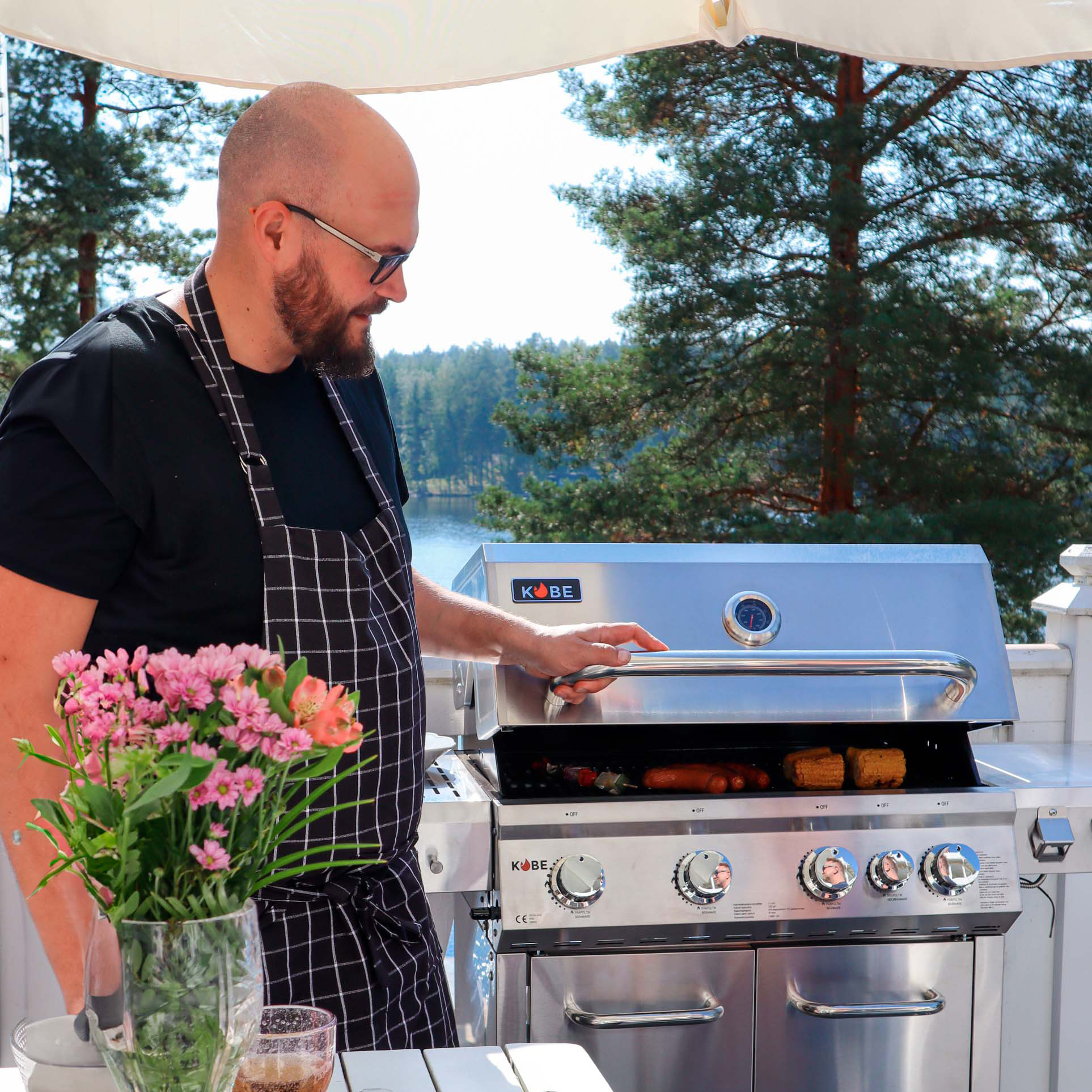 Gasolgrill Kobe Premium 4+1 RST PRE