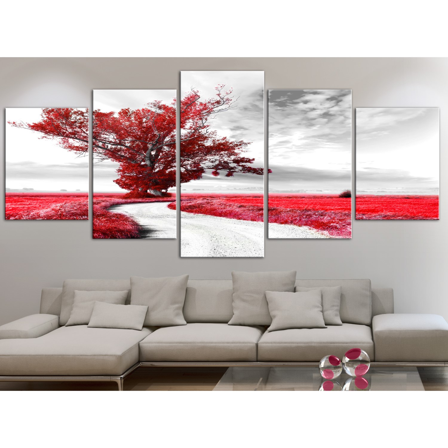 Tavla Arkiio Lone Tree Röd 5 delar