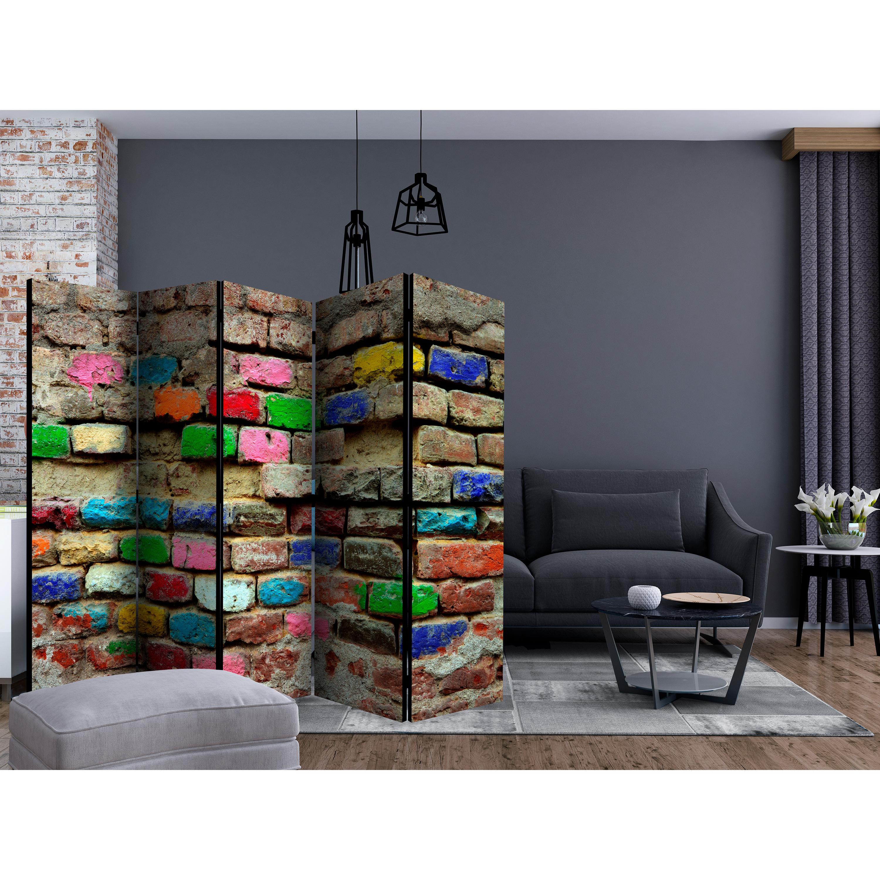 Rumsavdelare Arkiio Colourful Bricks II 225x172 cm