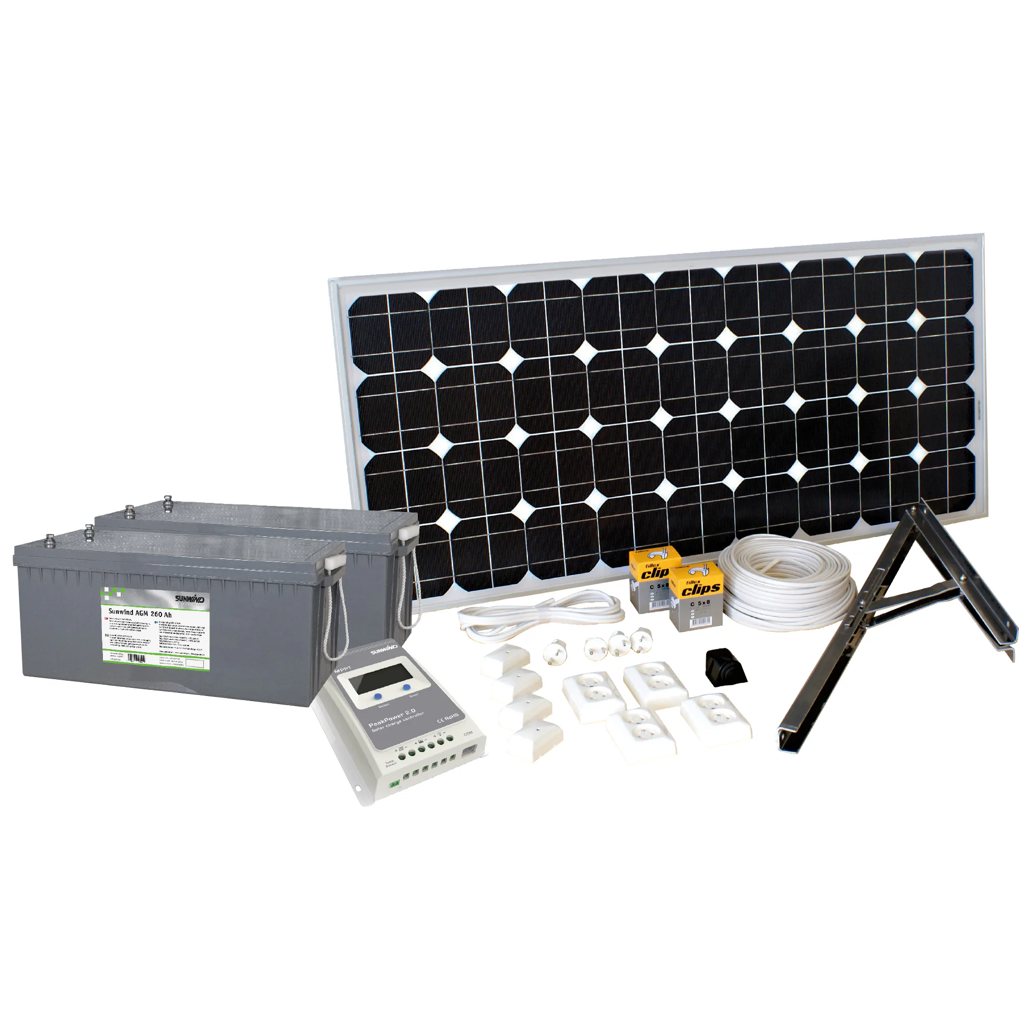 Solpanelspaket Sunwind Basic 200W