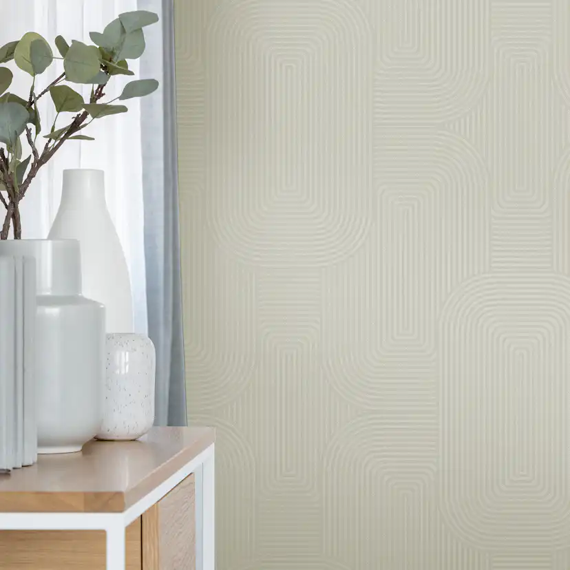 Tapet Superfresco Easy Geometrisk Creme 120957