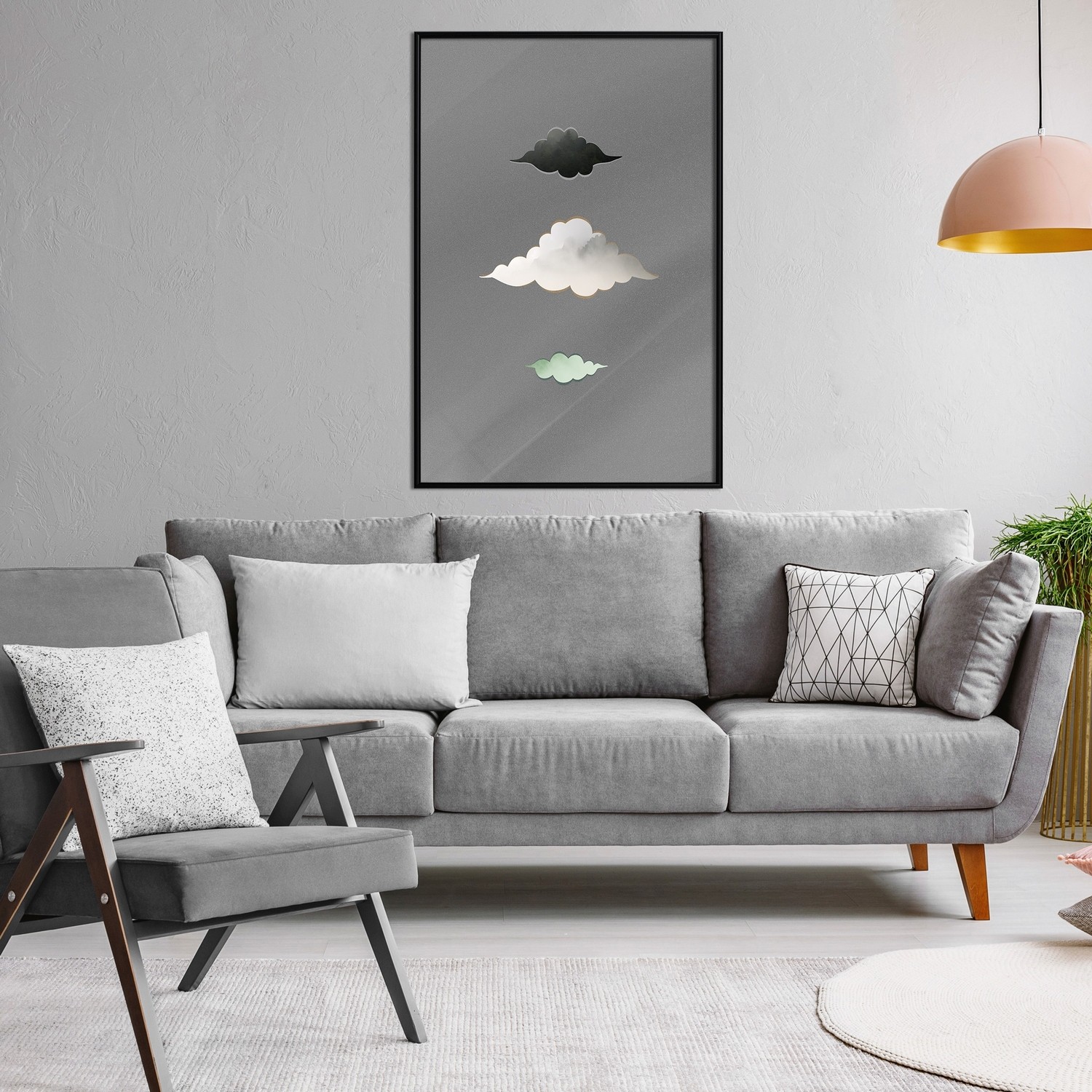 Affisch - Cumulonimbus [Poster] 40x60 Svart ram, 40x60 cm