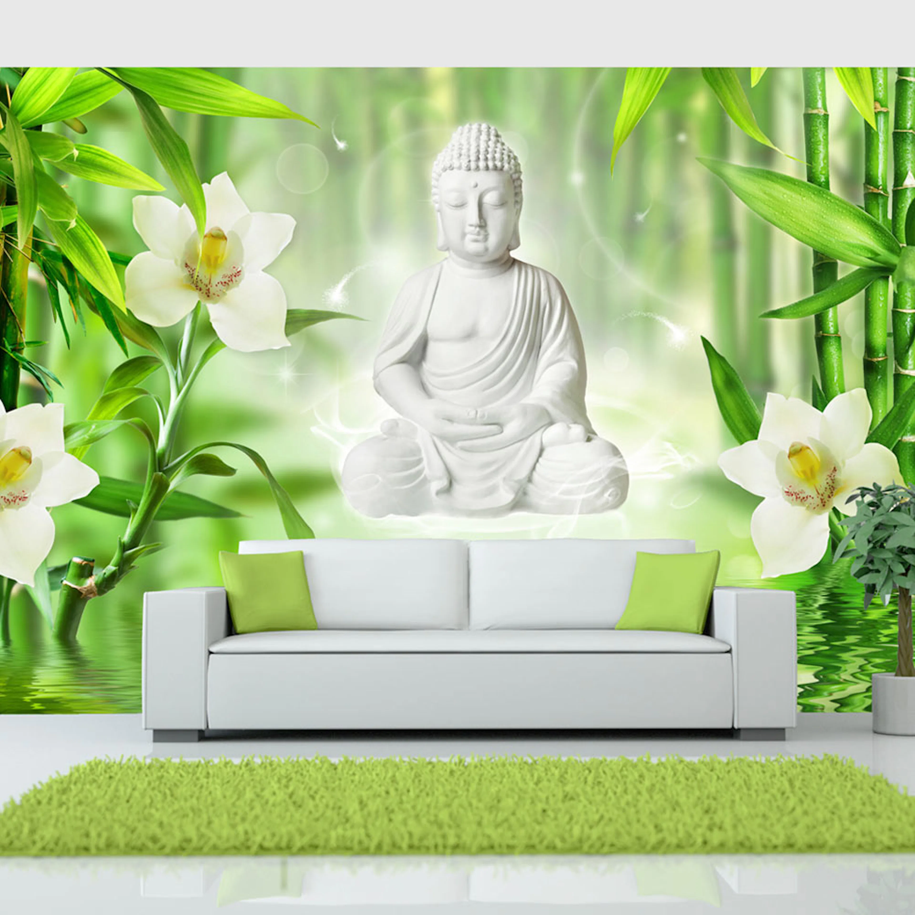Fototapet Arkiio Självhäftande Buddha And Nature