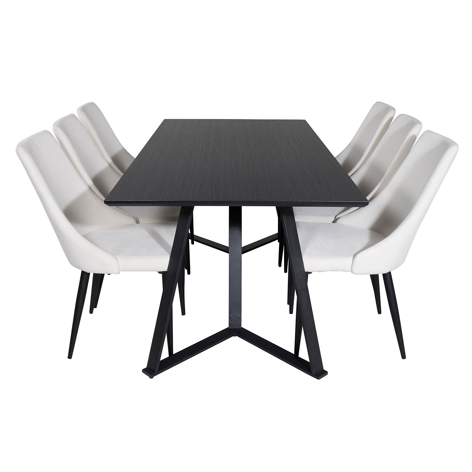 Matgrupp Venture Home Madde med 6 Laura Stolar Manchester