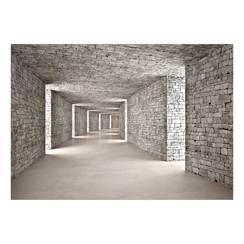 Fototapet Arkiio Mysterious Tunnel Självhäftande