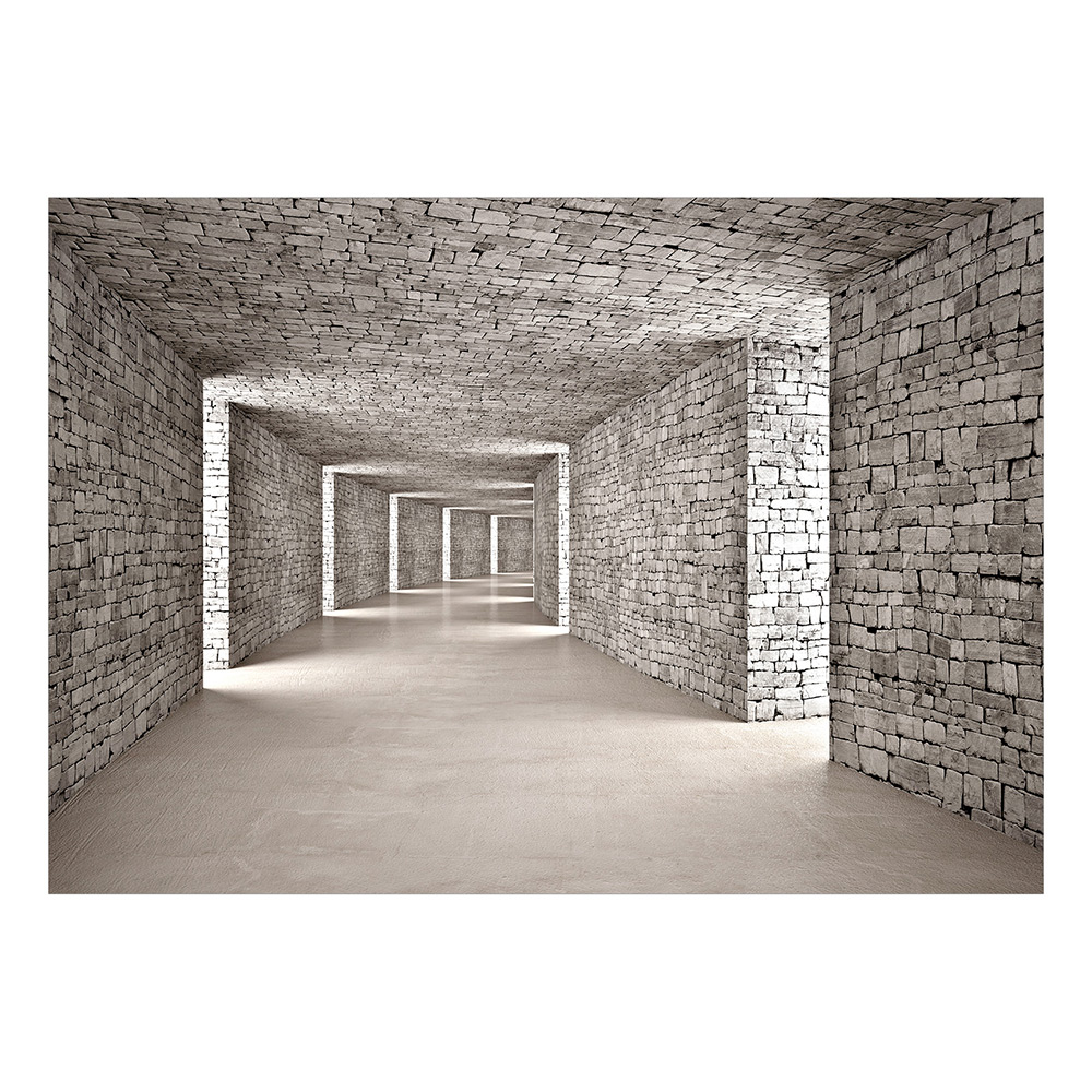 Fototapet Arkiio Mysterious Tunnel Självhäftande