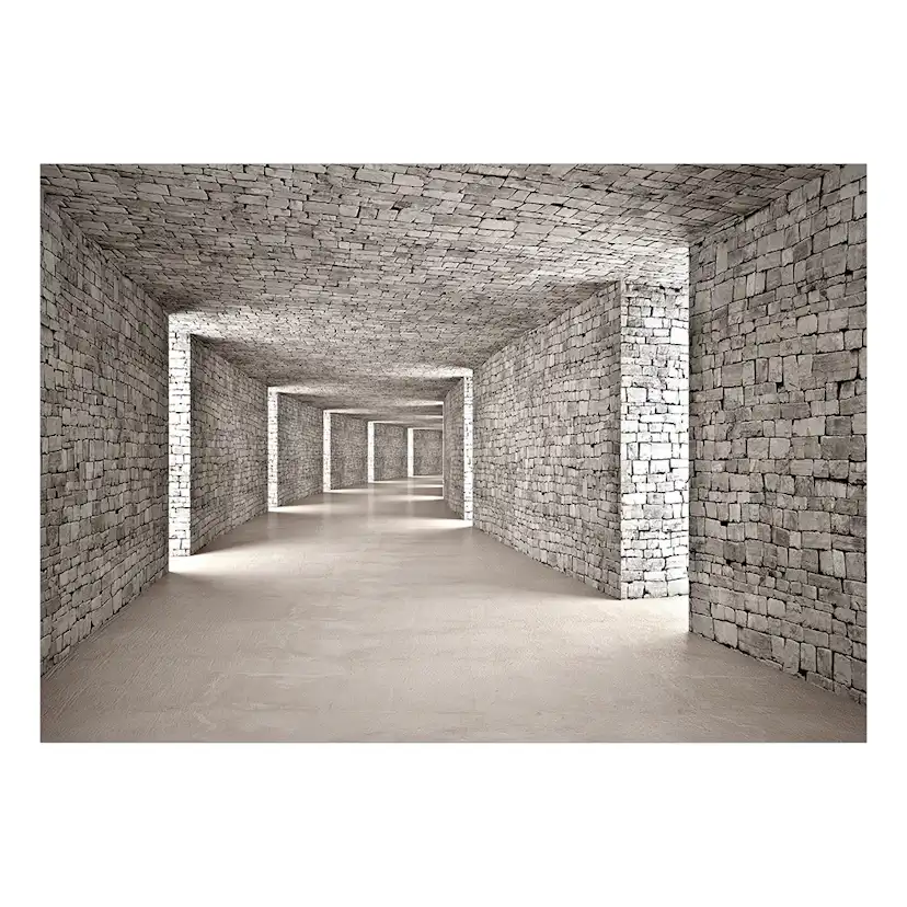 Fototapet Arkiio Mysterious Tunnel Självhäftande