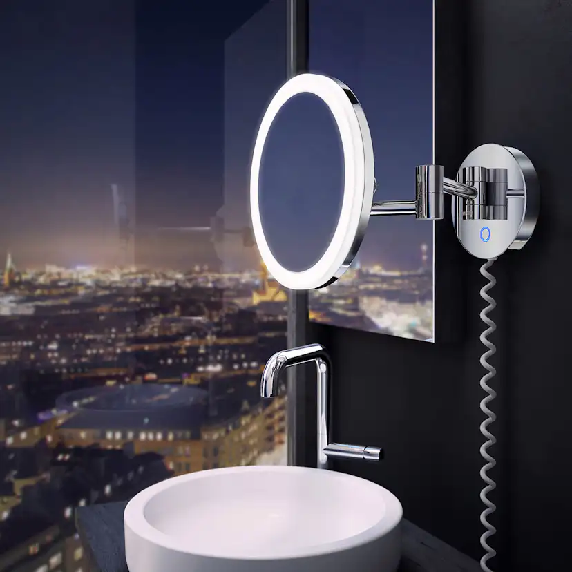 Sminkspegel Smedbo Outline Touchkontroll FK482EP Krom
