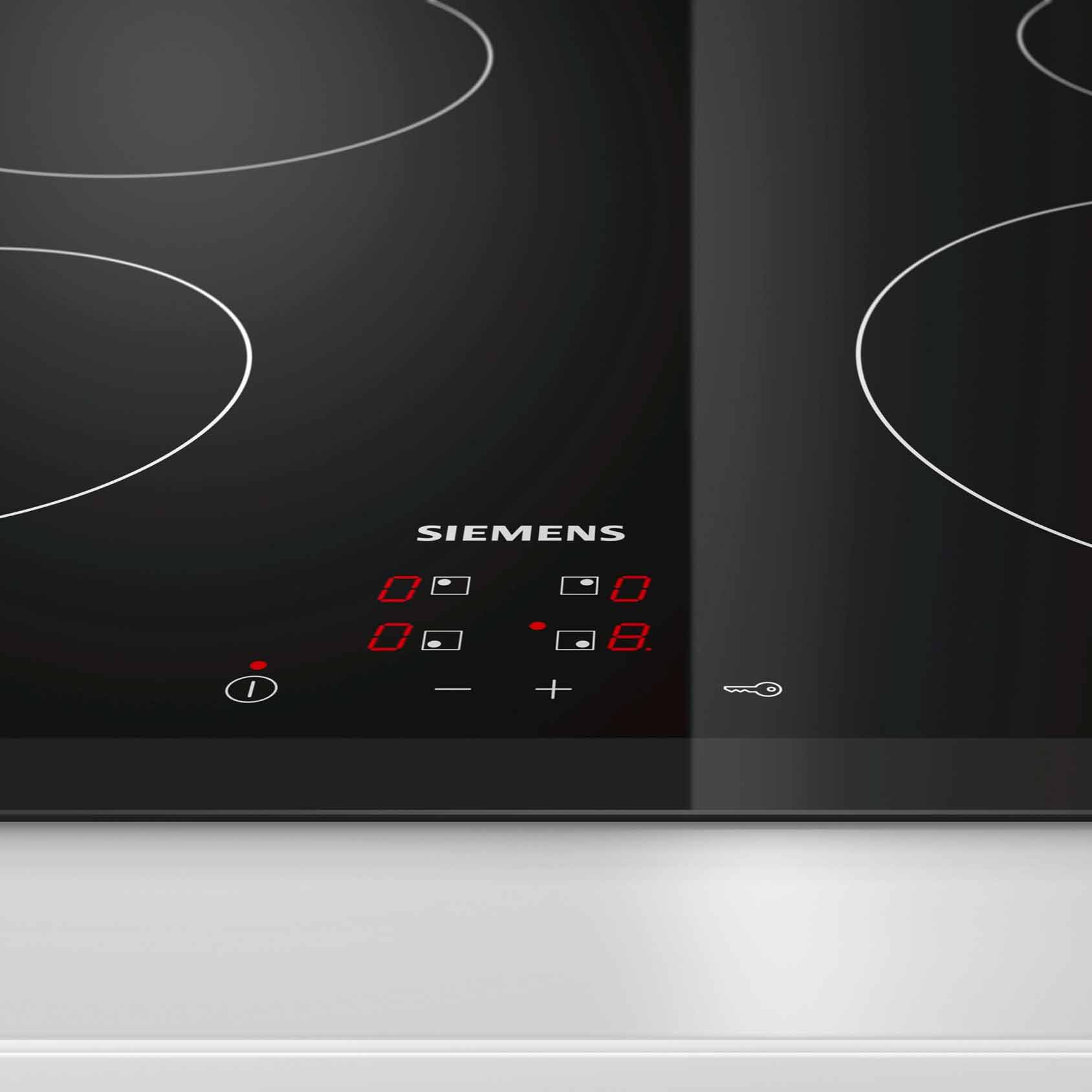 Inbyggnadshäll Siemens ET651HE17E Svart