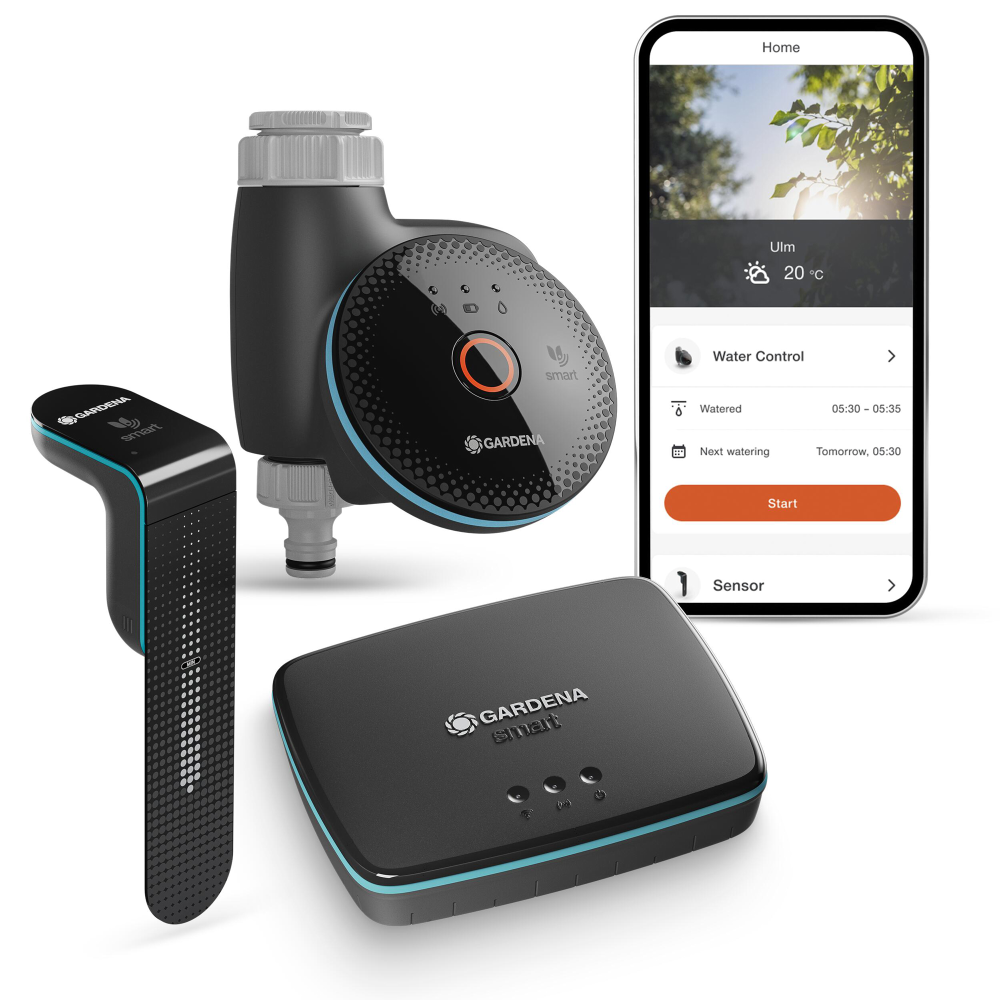 Bevattningsdator Gardena Smart Set Med Gateway & Sensor
