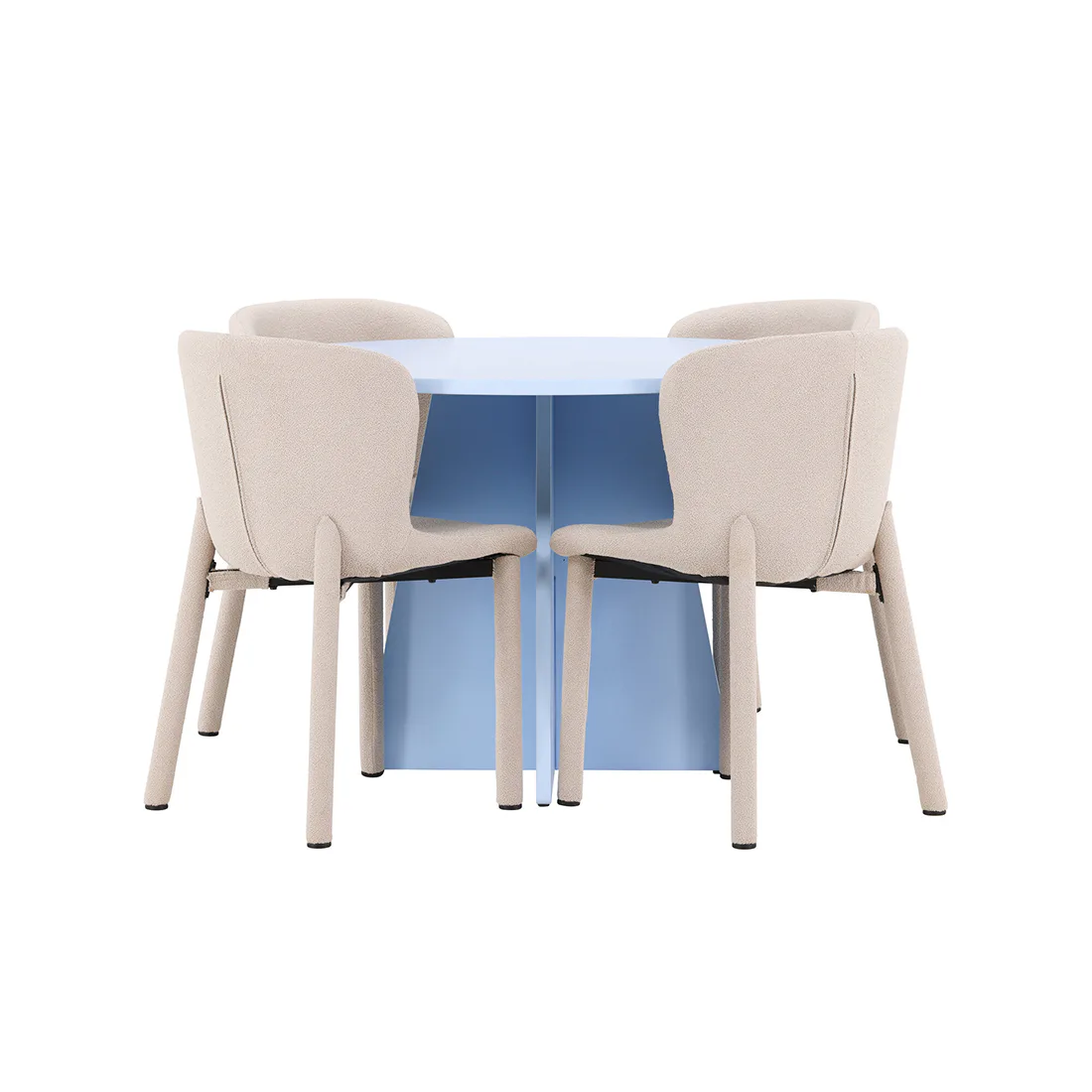 Blå/Beige