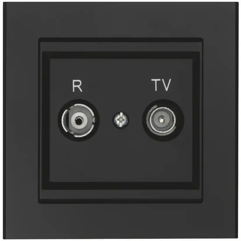 Fördelaruttag Malmbergs Optima Radio/Tv Svart