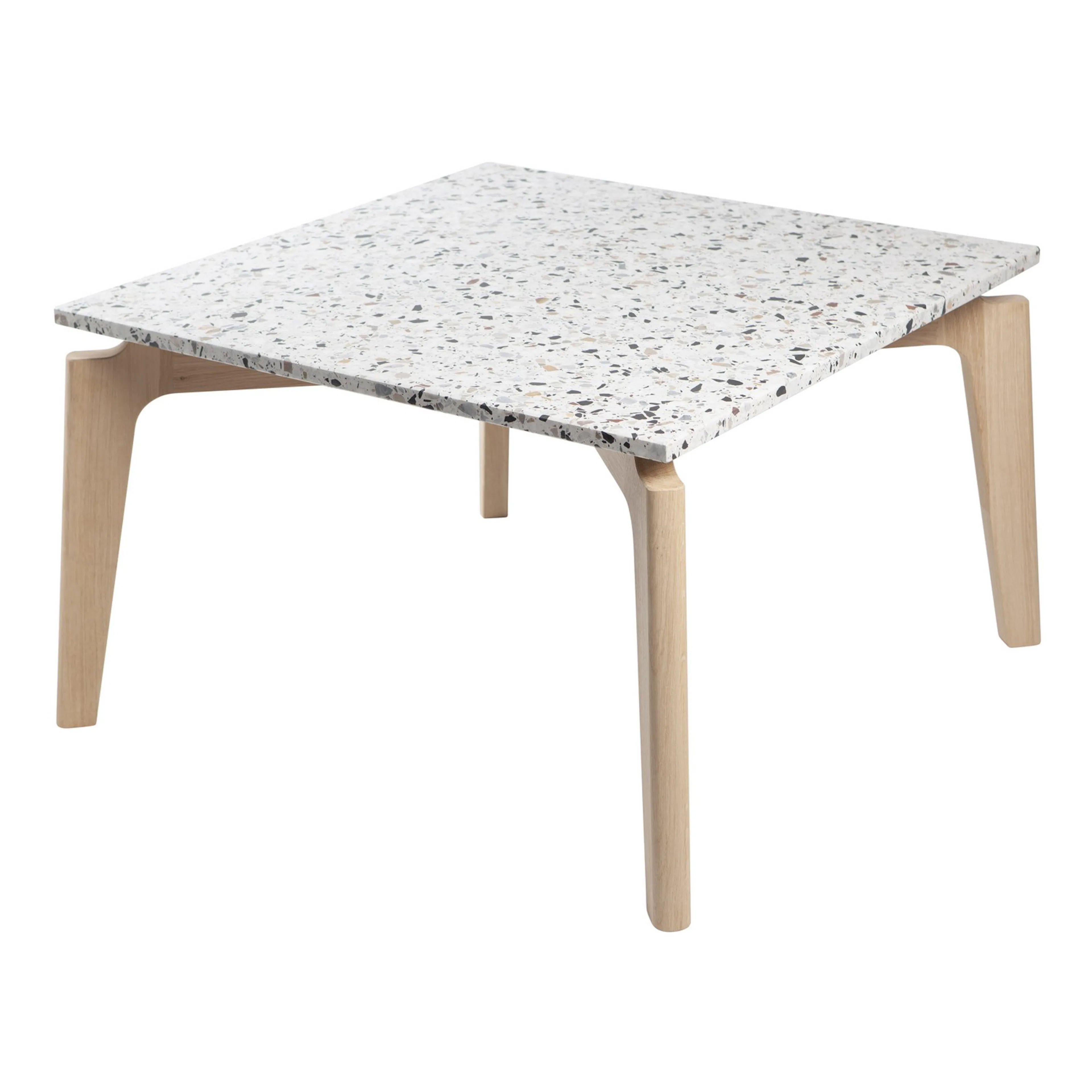 Josefin soffbord - 75x75 - Ek / Cosmos Terrazzo Ek/Cosmos Terrazzo