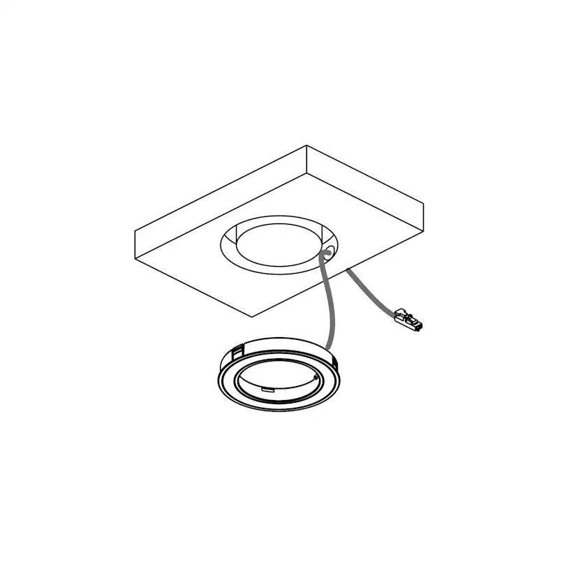 LED-spot Holl D-M 24V/4,5W rostfri-look Rostfri