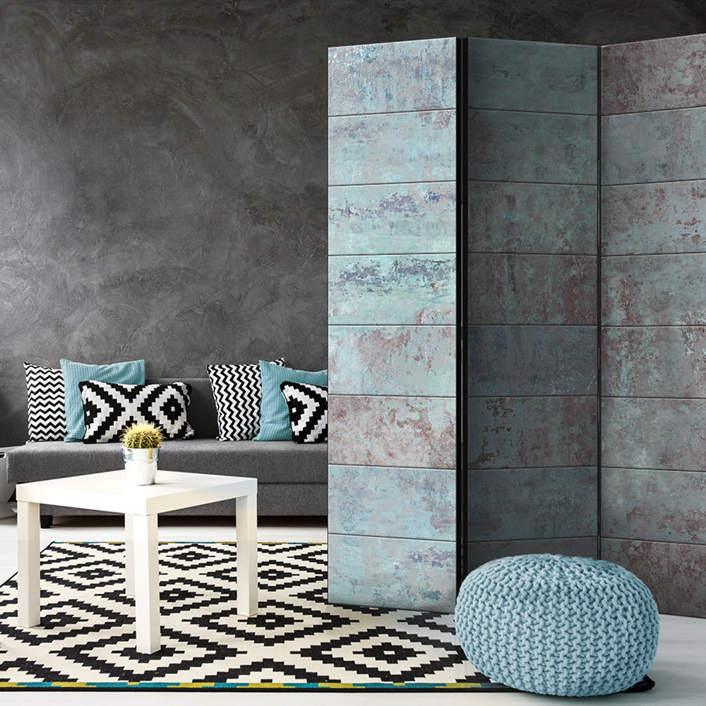 Rumsavdelare Arkiio Turquoise Concrete 135x172 cm