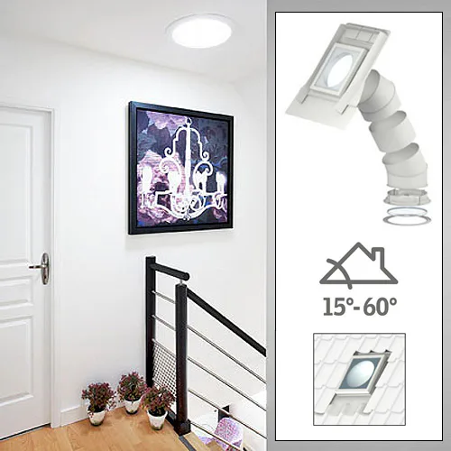 Ljustunnel Velux TWR för Profilerat Tak Fast Rör