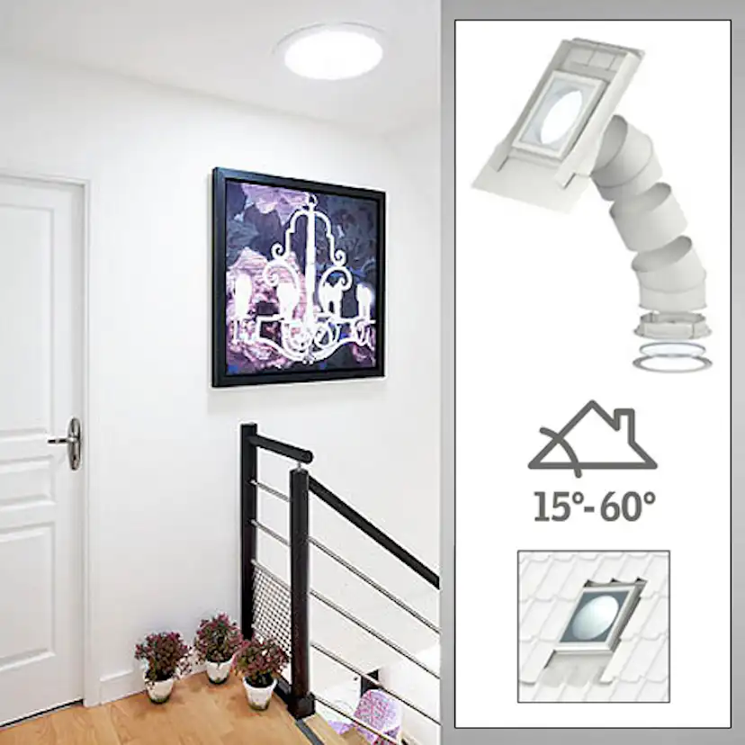 Ljustunnel Velux TWR för Profilerat Tak Fast Rör